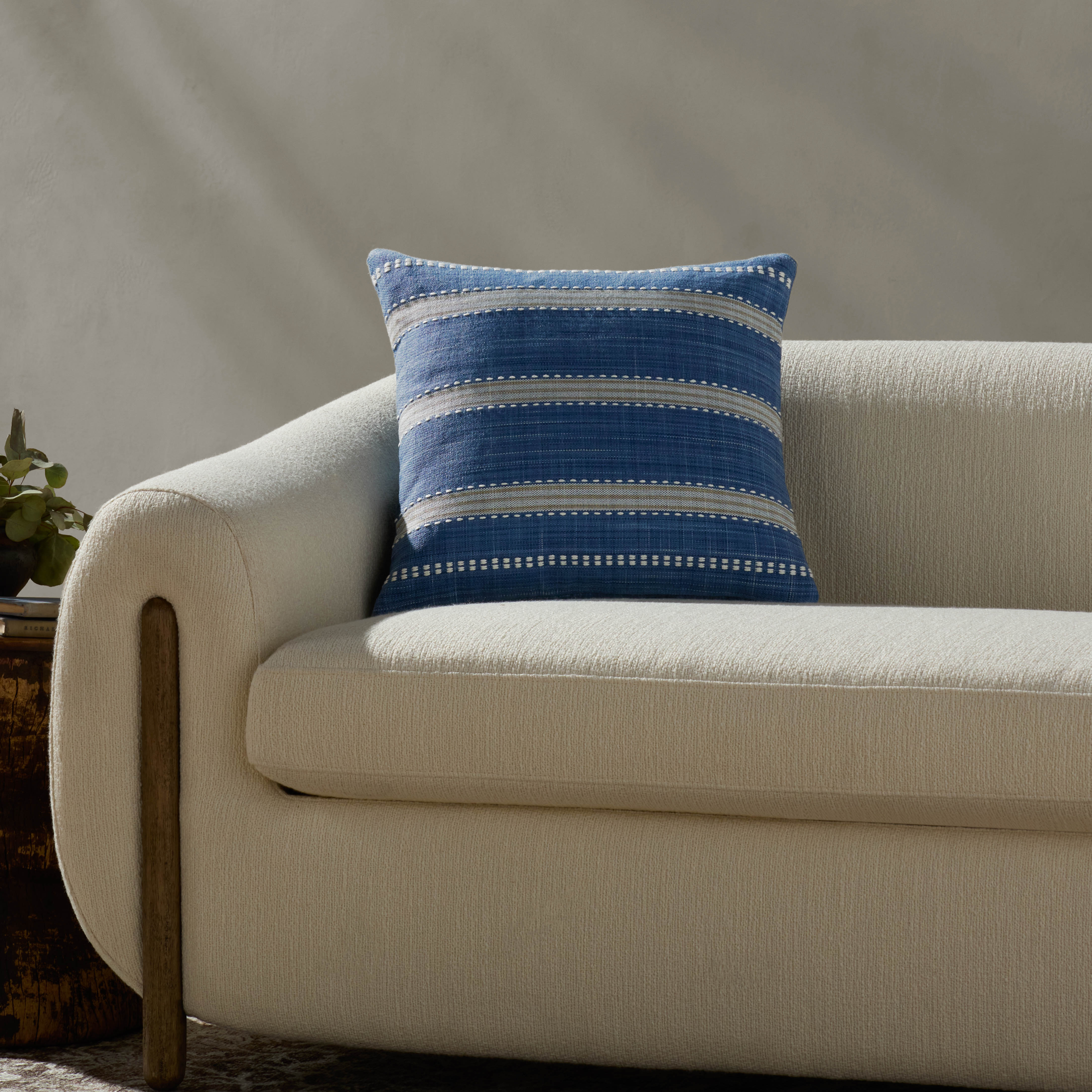 Magnolia Home by Joanna Gaines x Loloi Dennis Blue Pillow