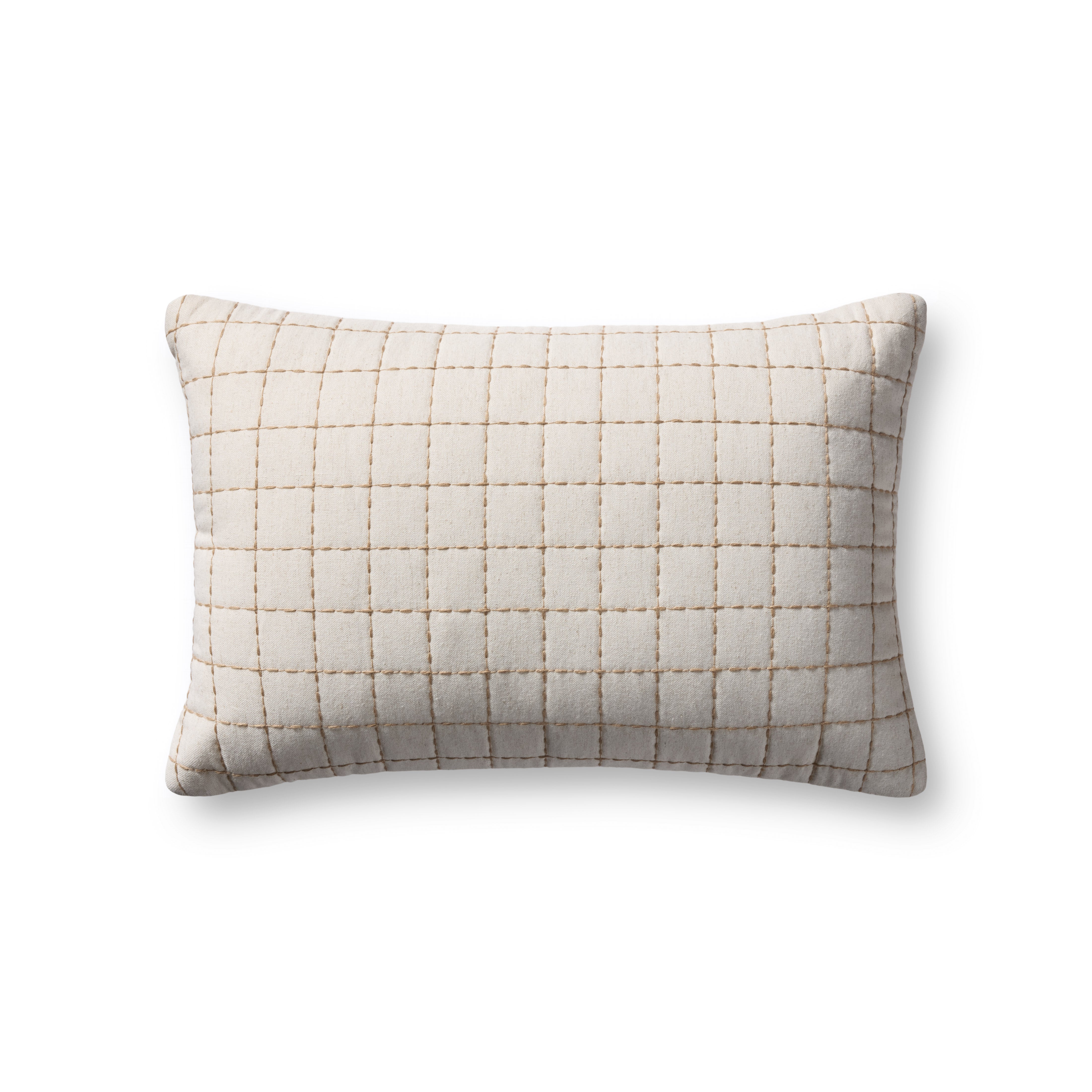 Magnolia Home by Joanna Gaines x Loloi Hattie Natural Pillow, Cover Only