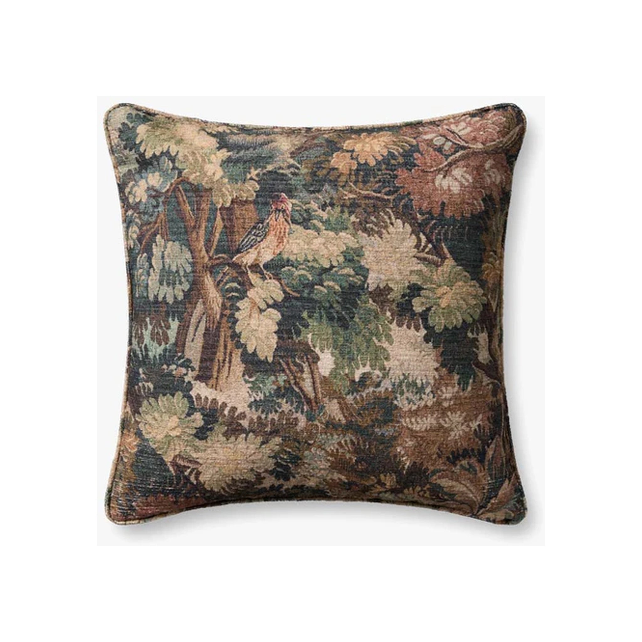Loloi Songbird Tapestry Pillow Throw Pillows Loloi 22" x 22" Cover Only