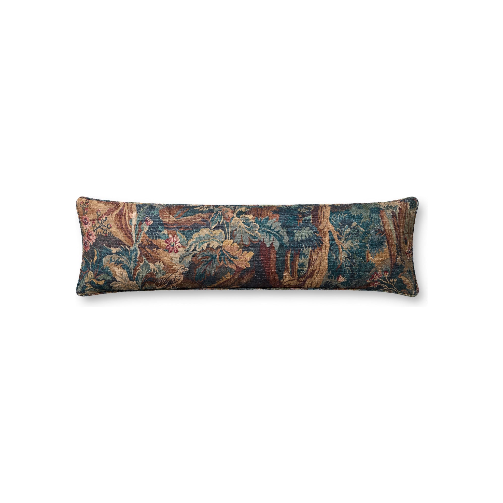 Loloi Evergreen Tapestry Long Lumbar Pillow, 12" x 46" Cover Only