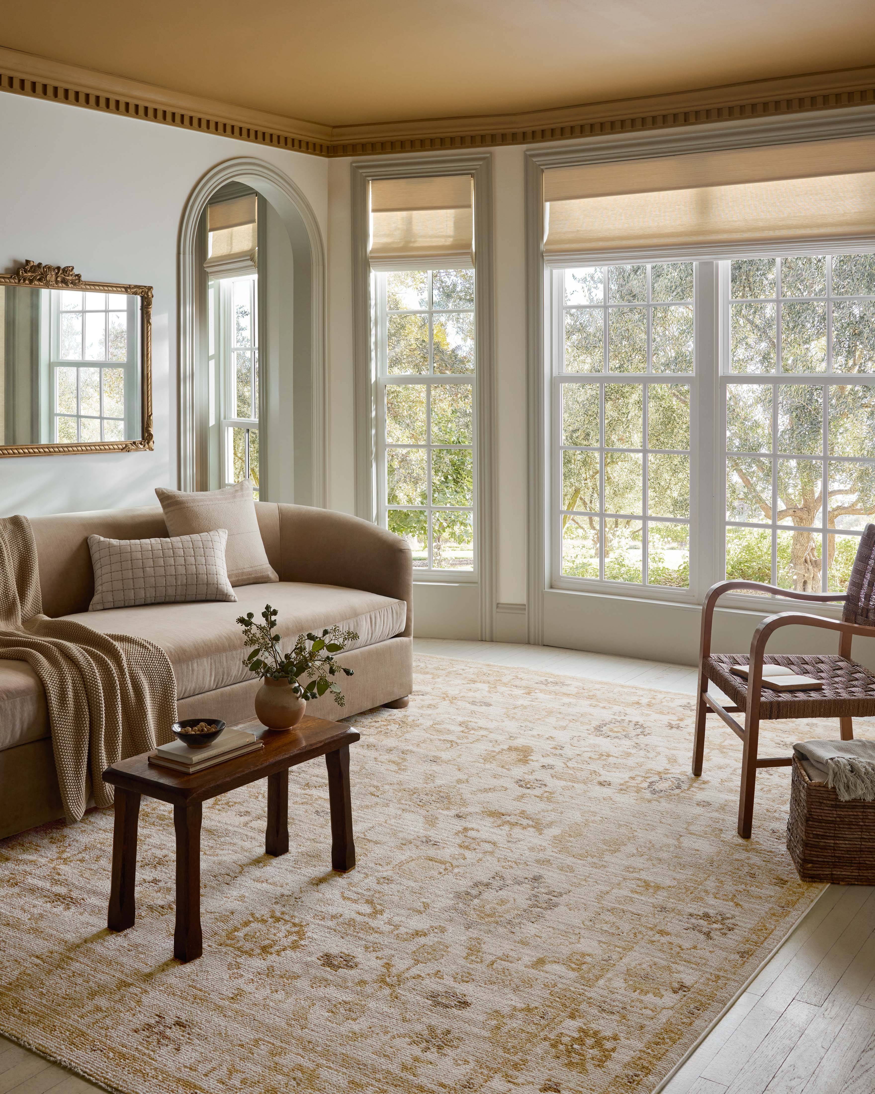 Joanna Gaines x Loloi Pace Natural / Gold Rug RUGS - synthetic Loloi