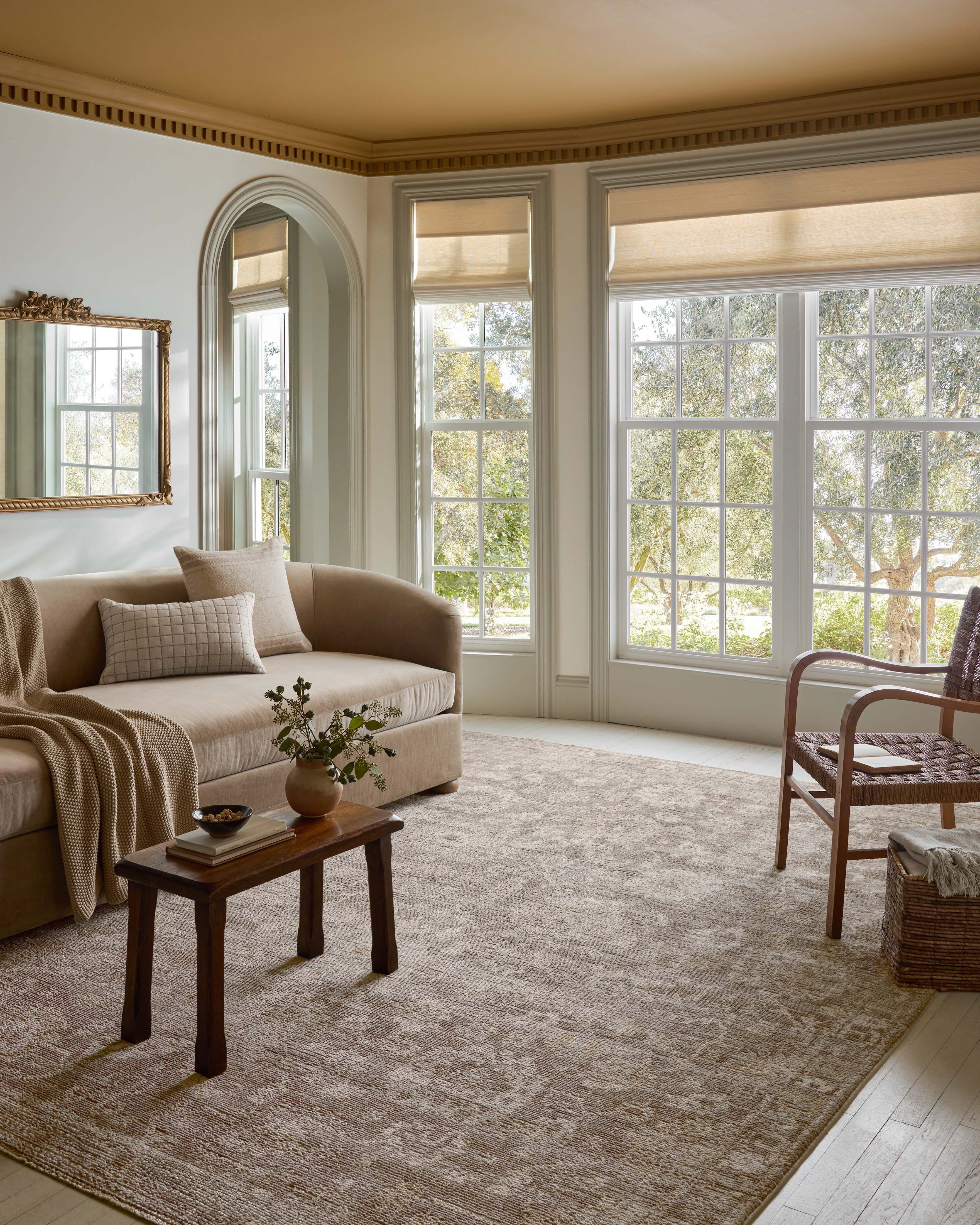 Magnolia Home by Joanna Gaines x Loloi Pace Taupe / Wheat Rug RUGS - synthetic Loloi 18" x 18" sample