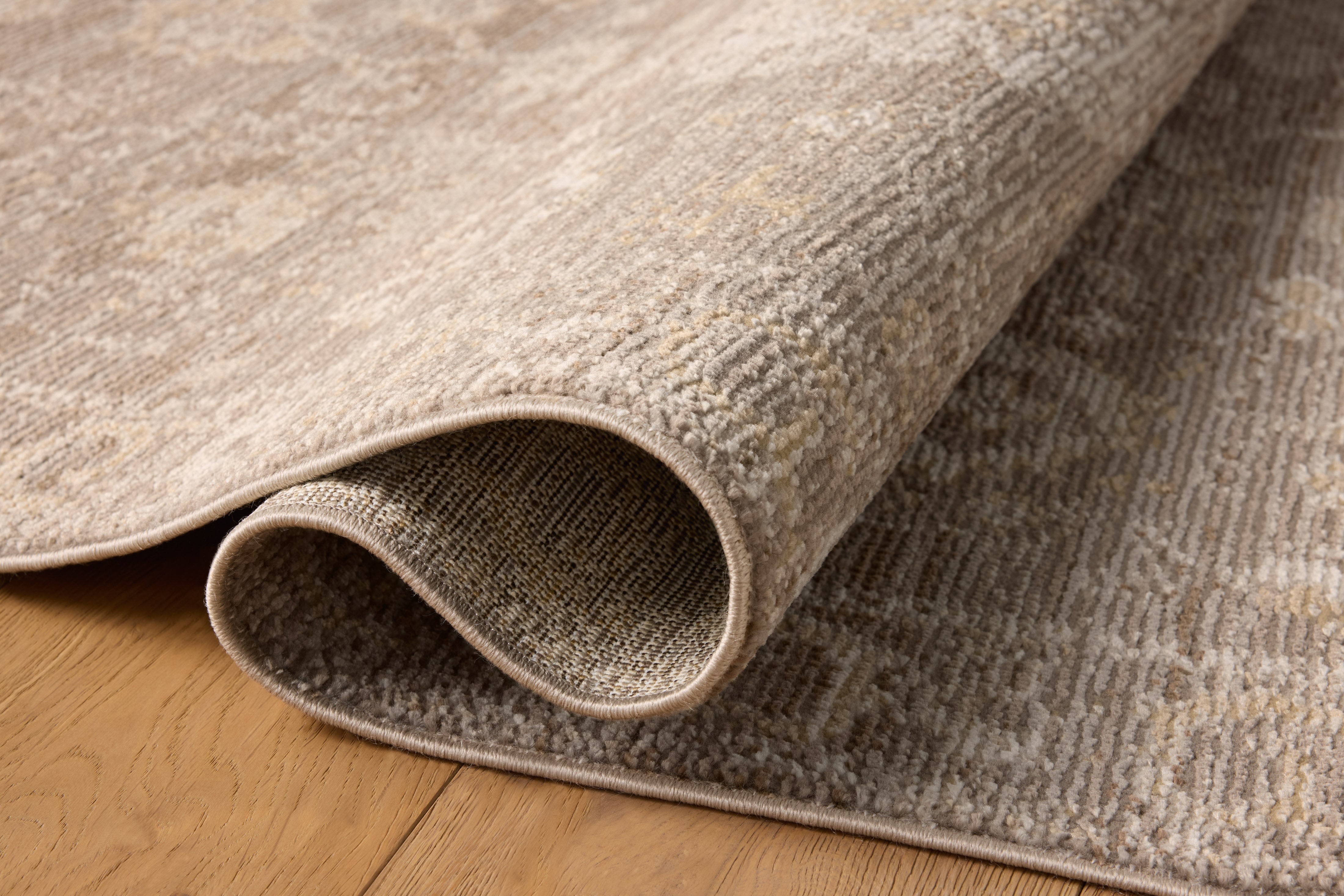 Magnolia Home by Joanna Gaines x Loloi Pace Taupe / Wheat Rug RUGS - synthetic Loloi 18" x 18" sample