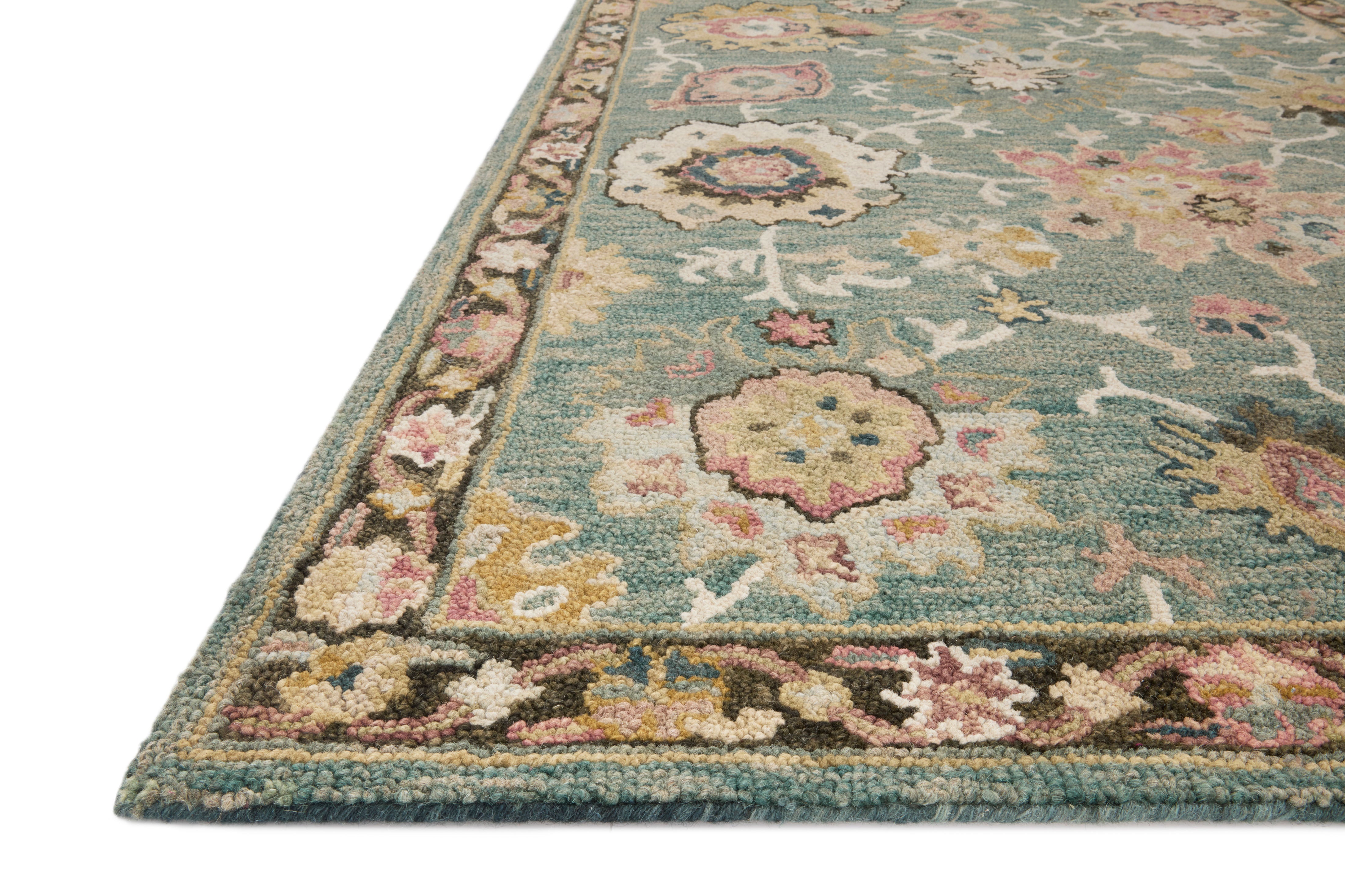 Loloi Padma Teal / Multi Rug RUGS - wool Loloi
