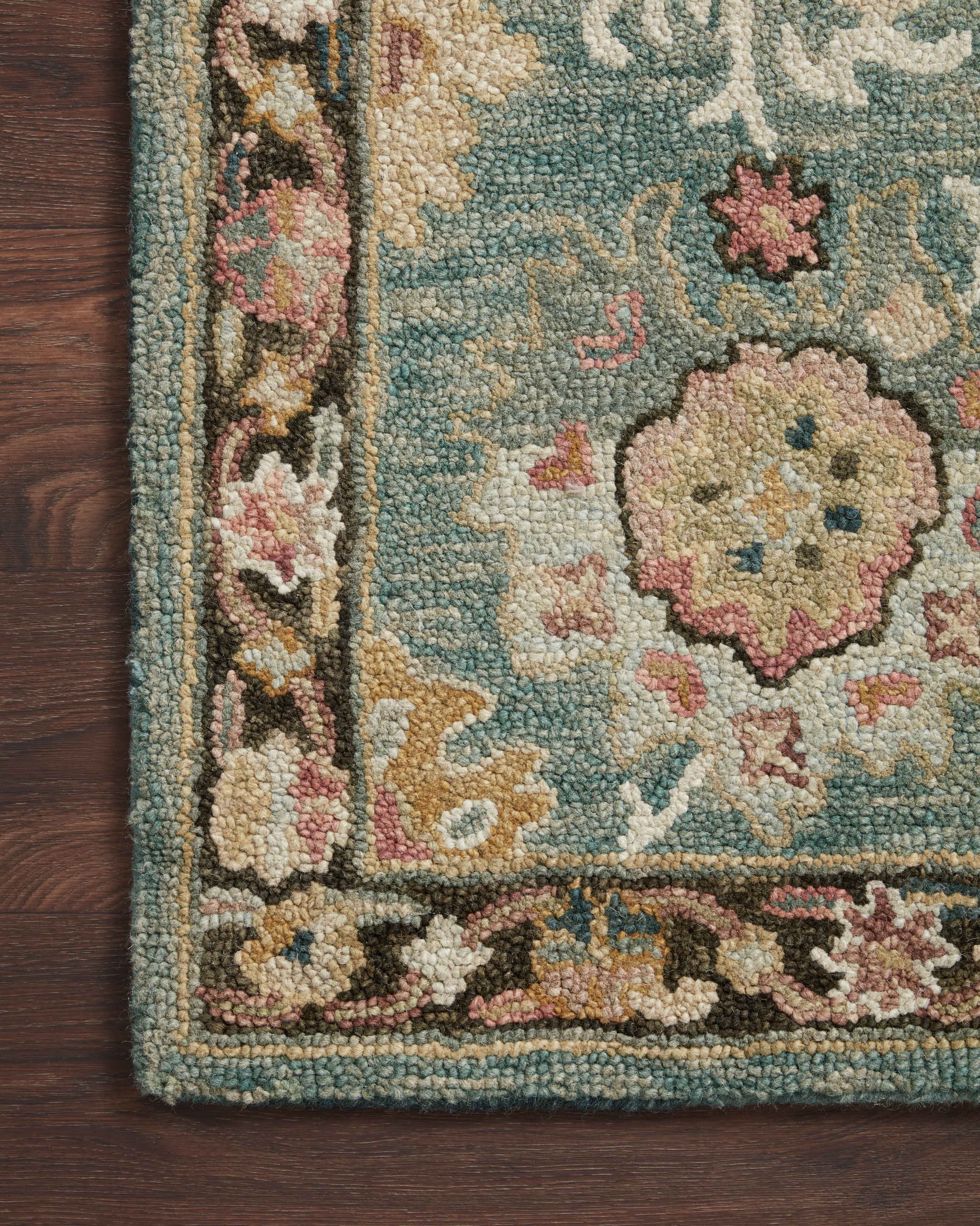 Loloi Padma Teal / Multi Rug RUGS - wool Loloi