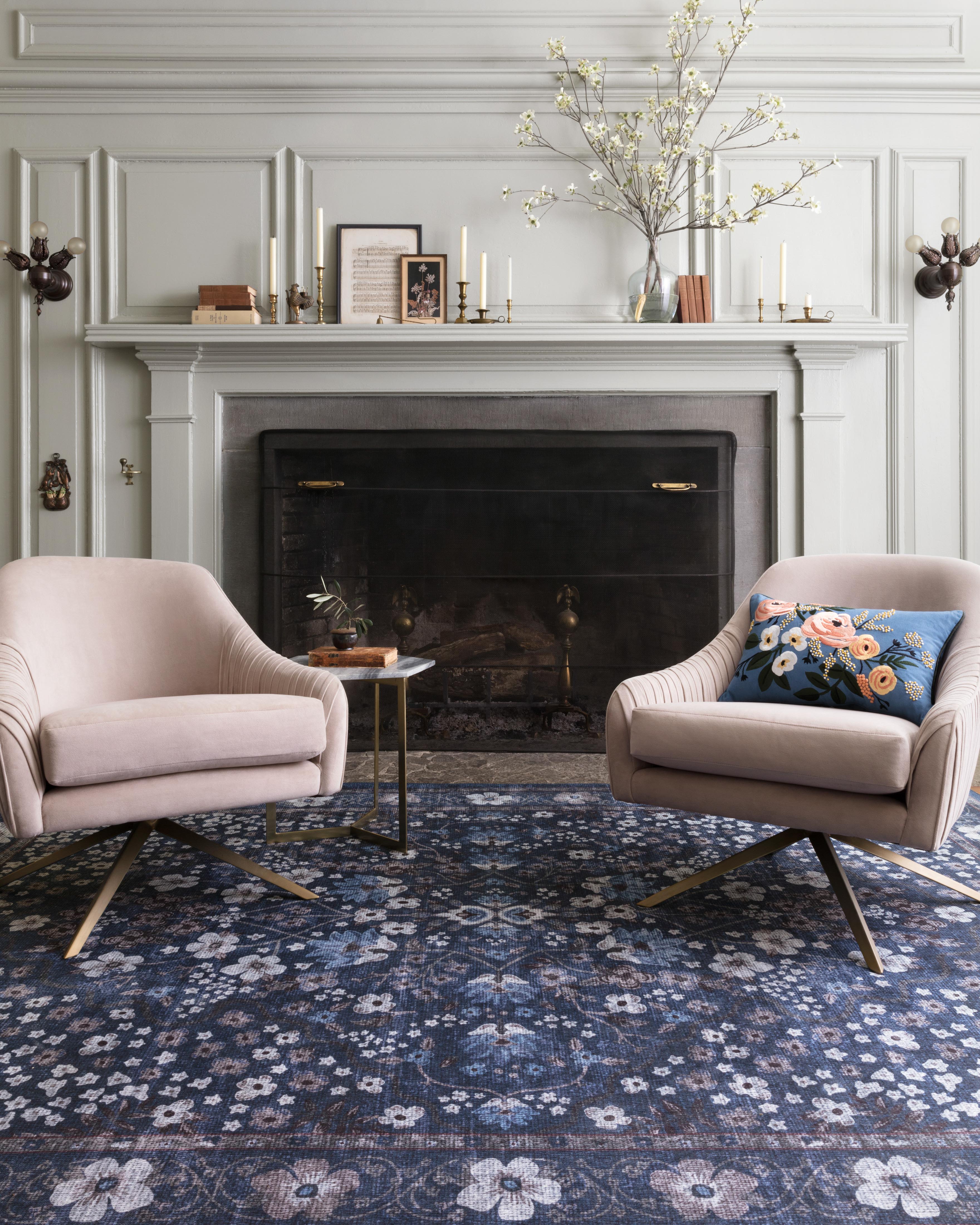 Rifle Paper Co. x Loloi Palais Navy Rug 2-patterned rugs Loloi