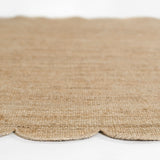 Parikia Scallop Edge Jute Area Rug RUGS - jute Momeni