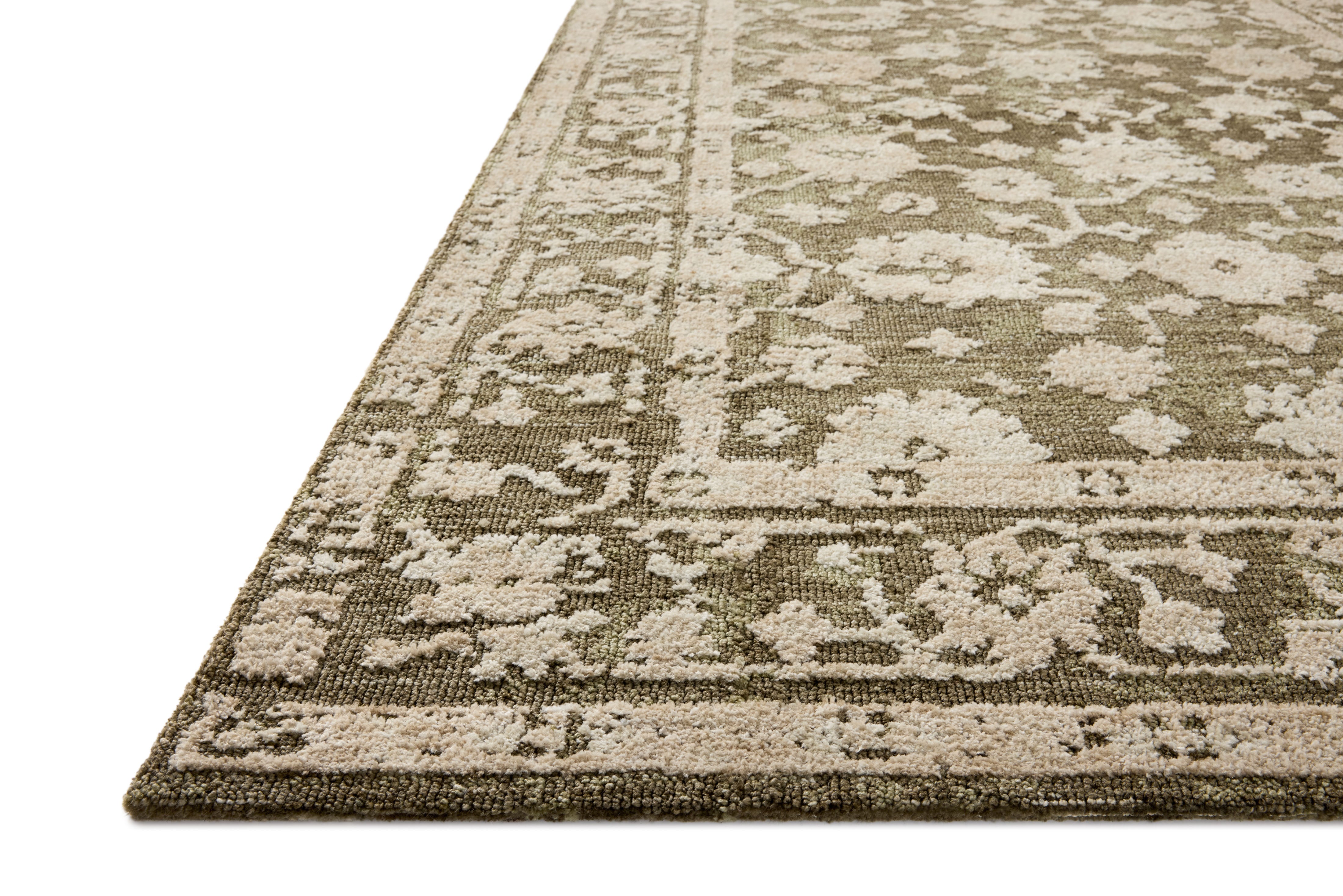 Loloi Percival Moss / Natural Rug RUGS - synthetic Loloi
