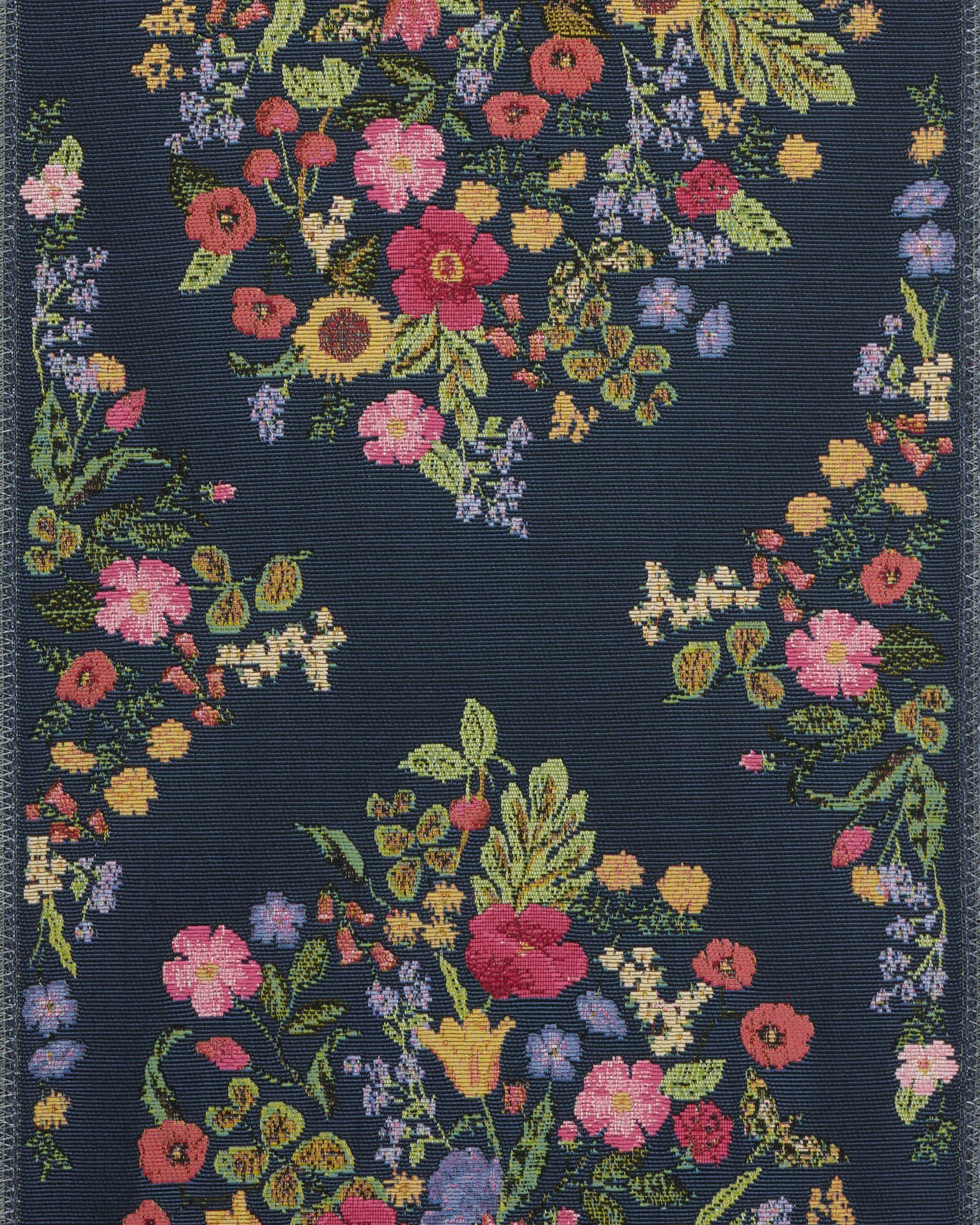 Rifle Paper Co. x Loloi Perennial Navy Sample Rug RUGS - synthetic Loloi