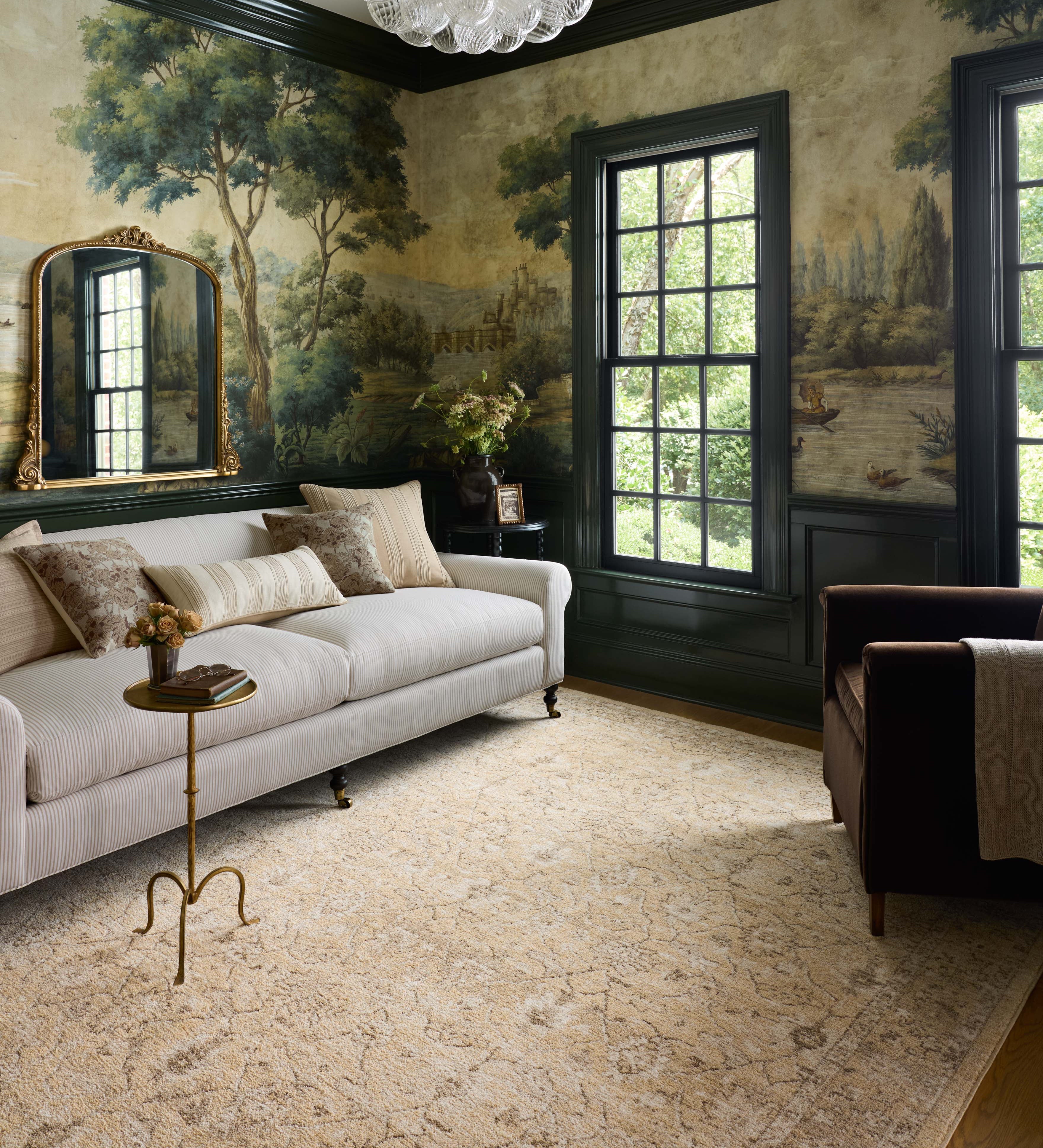 Chris Loves Julia x Loloi Palma Wheat / Bark Rug – view 2