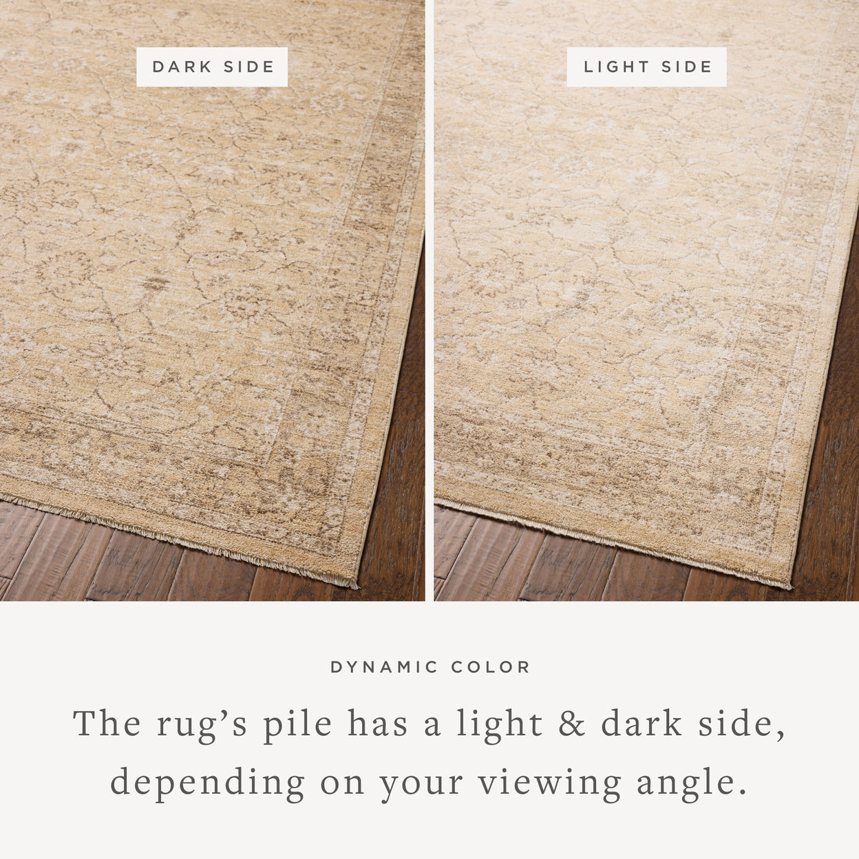 Chris Loves Julia x Loloi Palma Wheat / Bark Rug RUGS - synthetic Loloi
