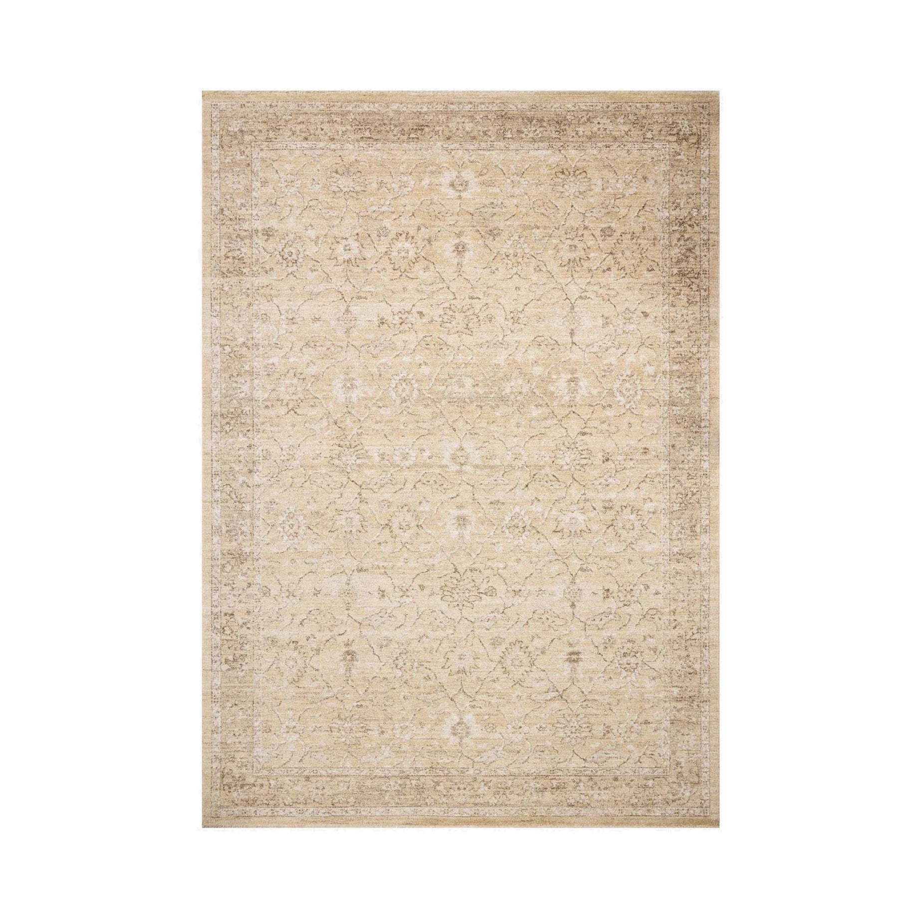 Chris Loves Julia x Loloi Palma Wheat / Bark Rug RUGS - synthetic Loloi