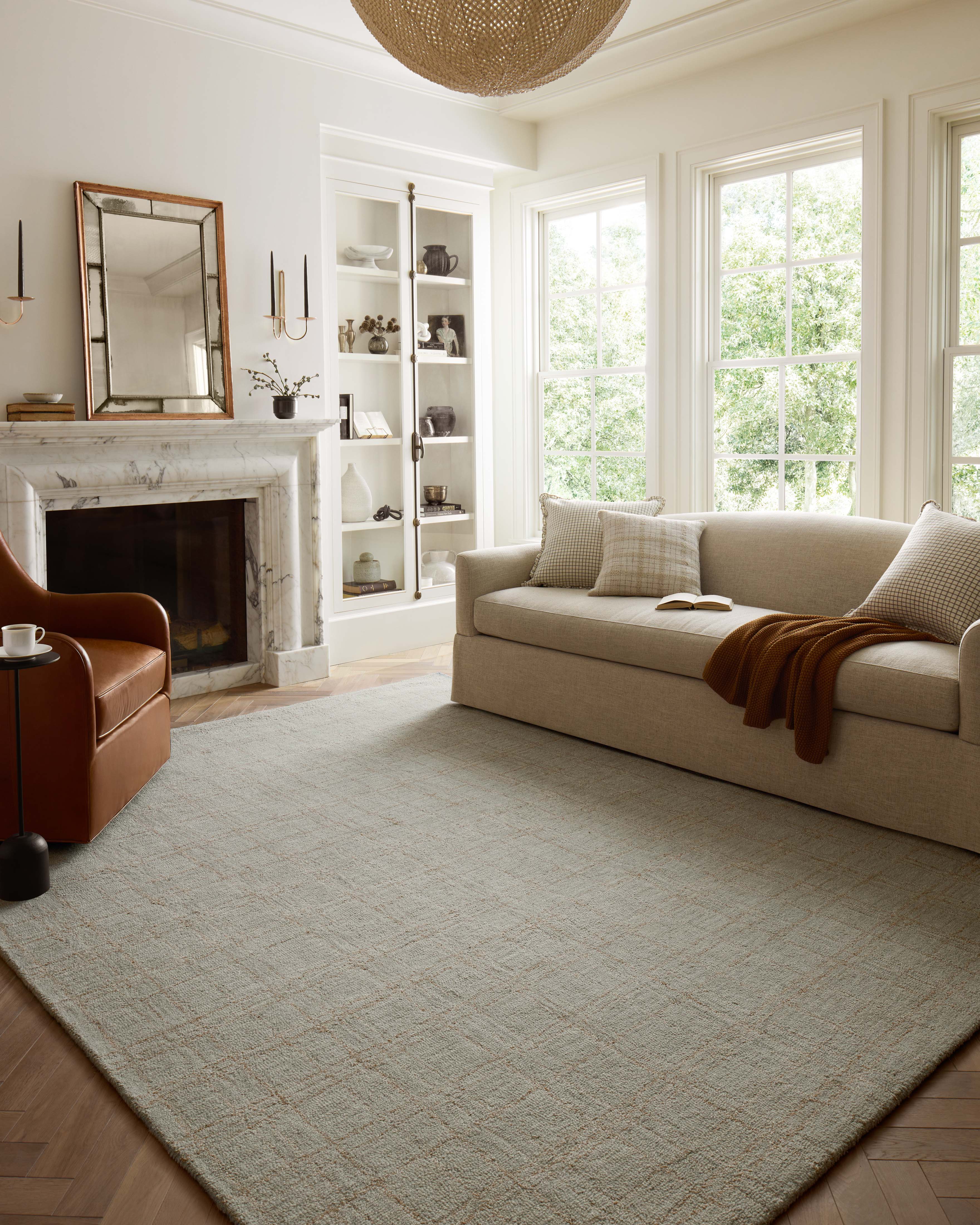 Chris Loves Julia x Loloi Polly Fog / Wheat Rug 0-RUGS - jute Loloi