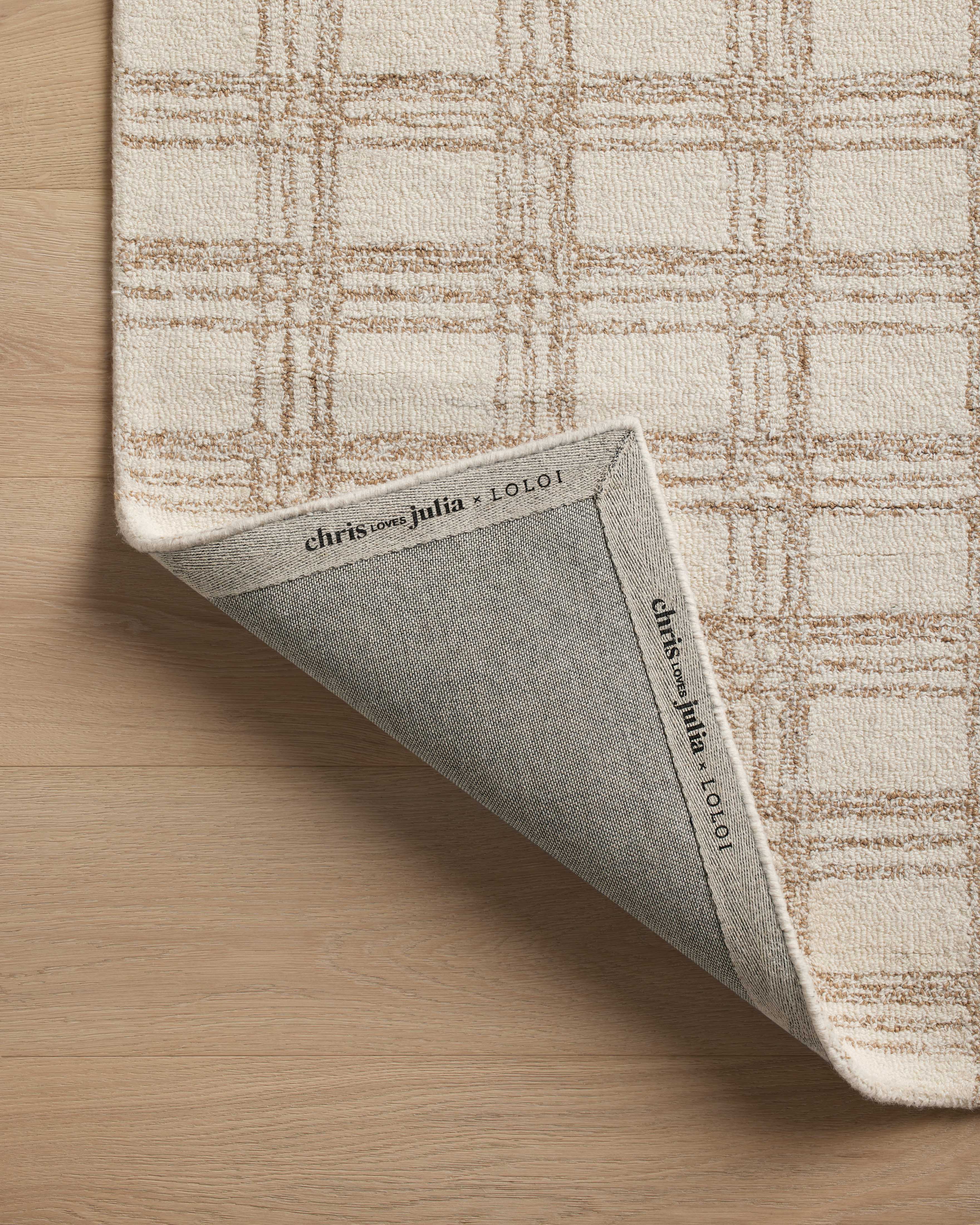 Chris Loves Julia x Loloi Polly Cream / Sand Rug 0-RUGS - jute Loloi