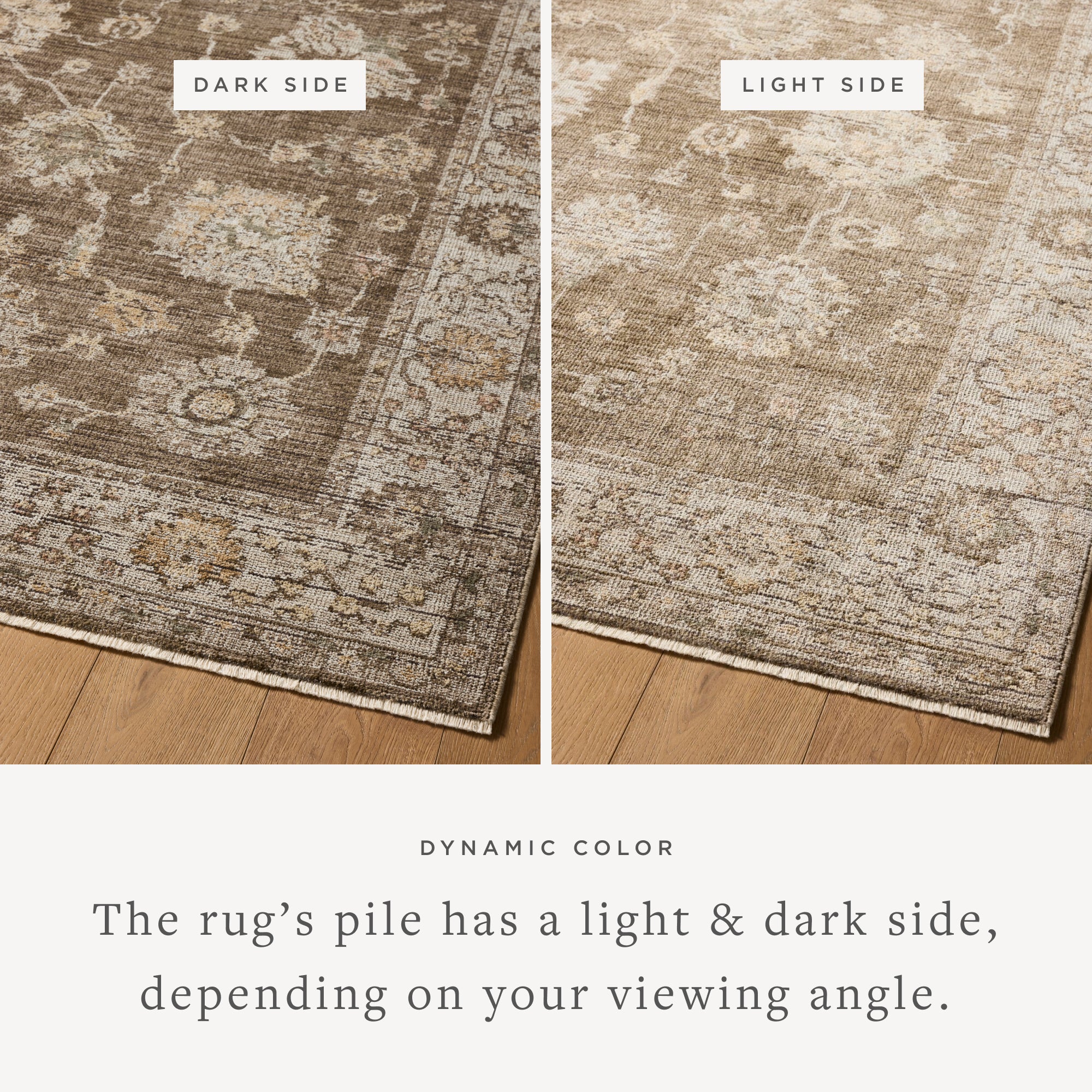 Loloi Priscilla Bark / Ivory Rug RUGS - synthetic Loloi 18" x 18" sample