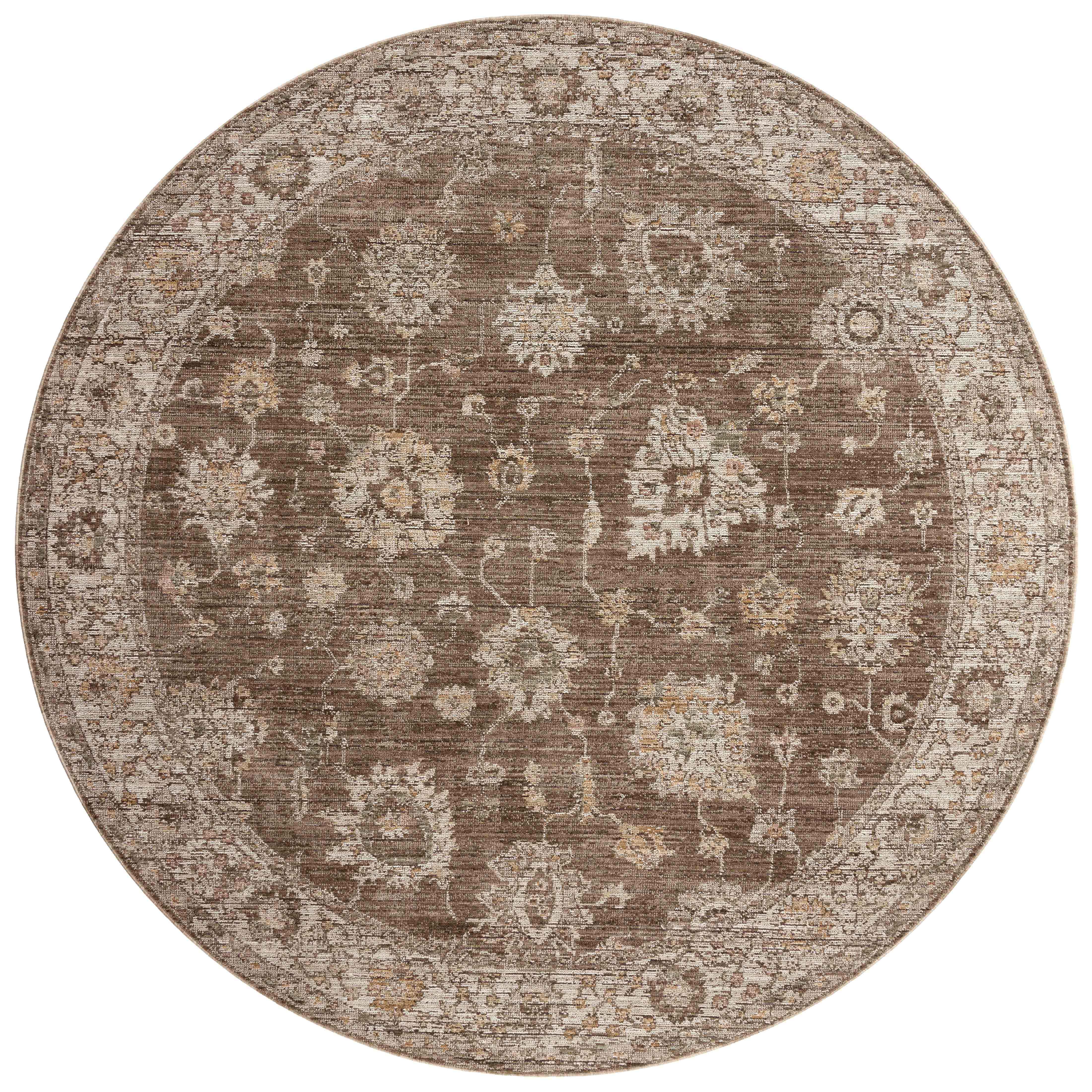 Loloi Priscilla Bark / Ivory Square Rug RUGS - synthetic Loloi