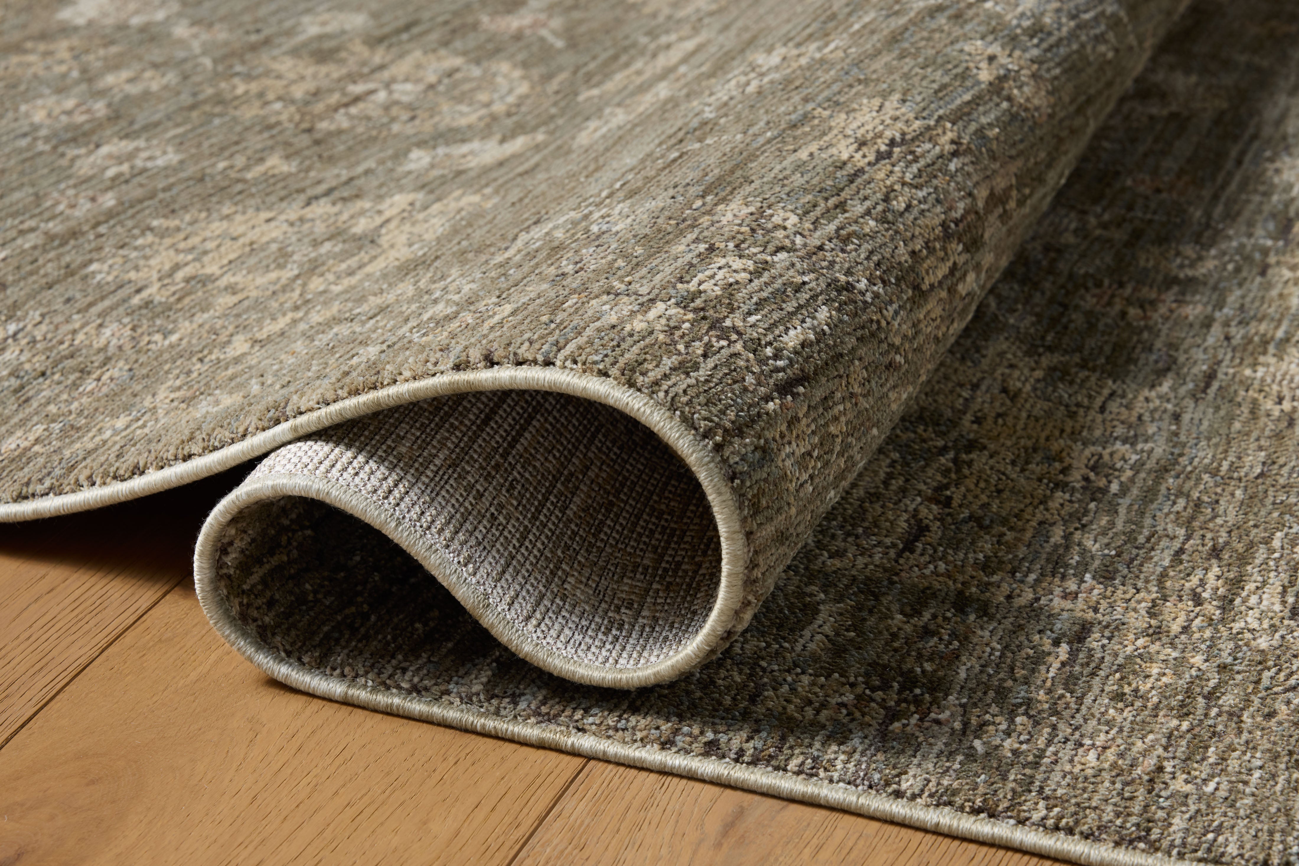 Loloi Priscilla Olive / Sand Rug RUGS - synthetic Loloi 18" x 18" sample