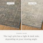 Loloi Priscilla Blue / Sand Rug RUGS - synthetic Loloi 18" x 18" sample