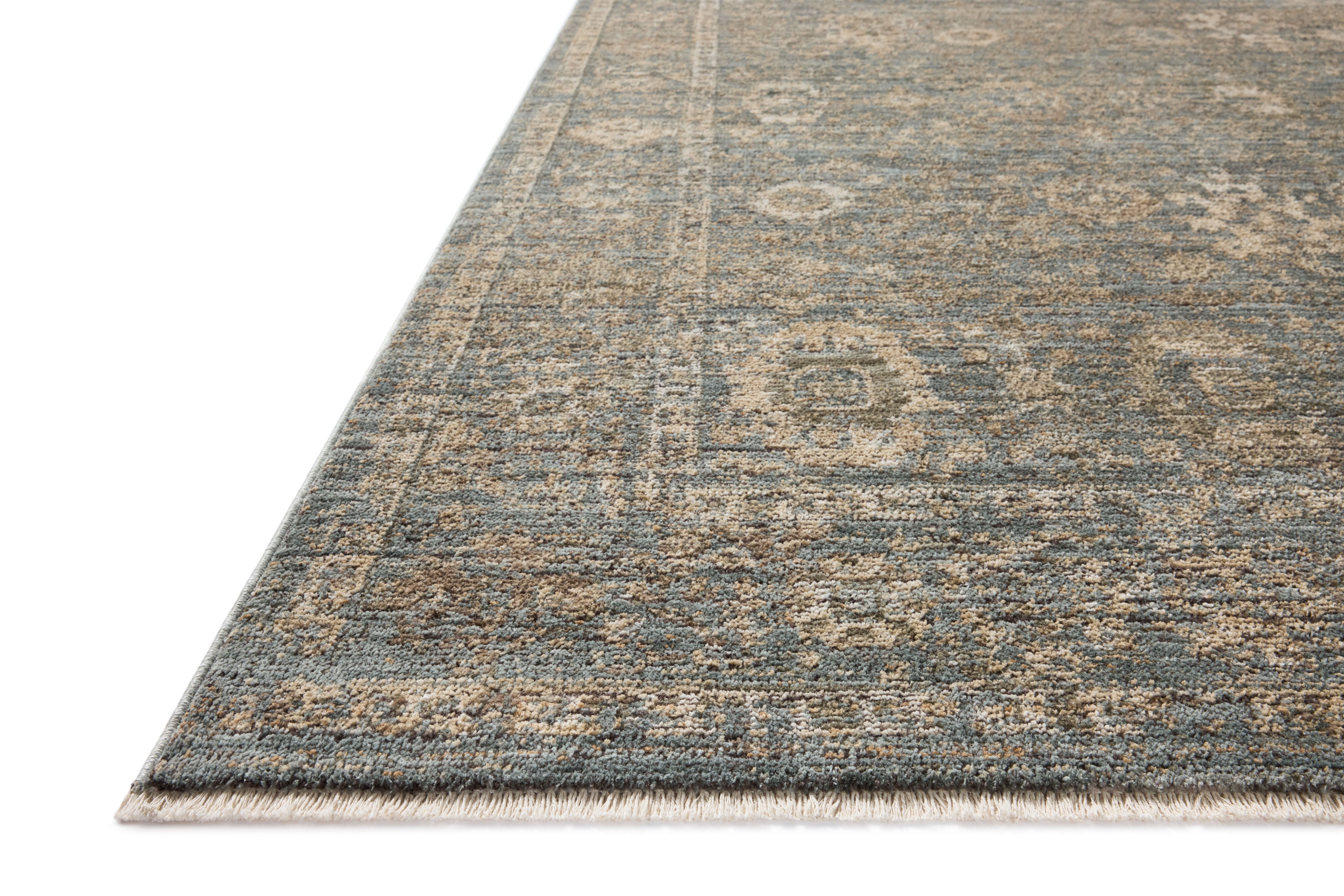 Loloi Priscilla Blue / Sand Rug RUGS - synthetic Loloi 18" x 18" sample