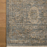 Loloi Priscilla Blue / Sand Rug RUGS - synthetic Loloi 18" x 18" sample