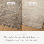 Loloi Priscilla Blue / Bark Rug RUGS - synthetic Loloi 18" x 18" sample