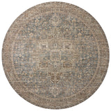 Loloi Priscilla Blue / Bark Rug RUGS - synthetic Loloi 18" x 18" sample