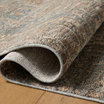 Loloi Priscilla Blue / Bark Rug RUGS - synthetic Loloi 18" x 18" sample