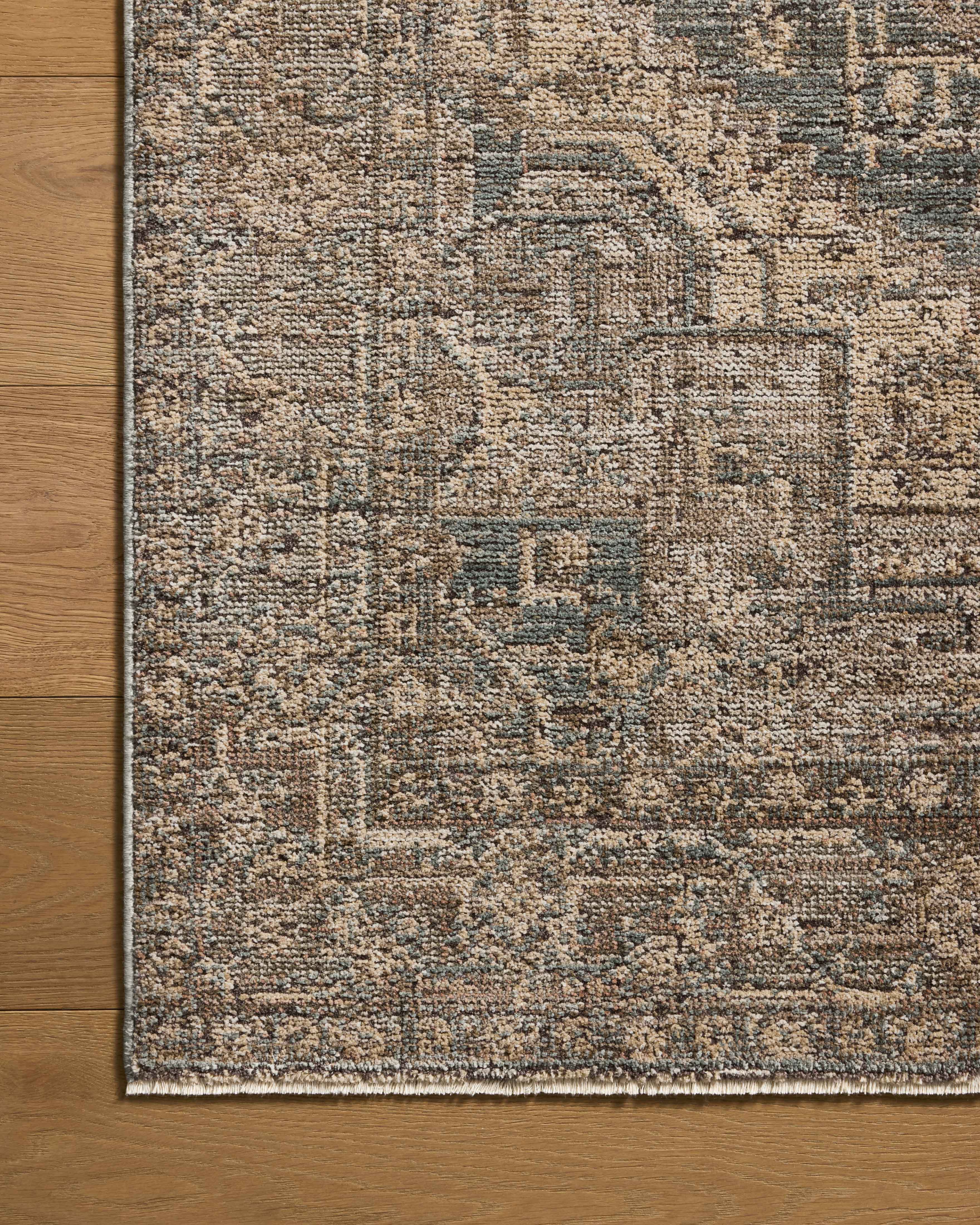 Loloi Priscilla Blue / Bark Rug RUGS - synthetic Loloi 18" x 18" sample