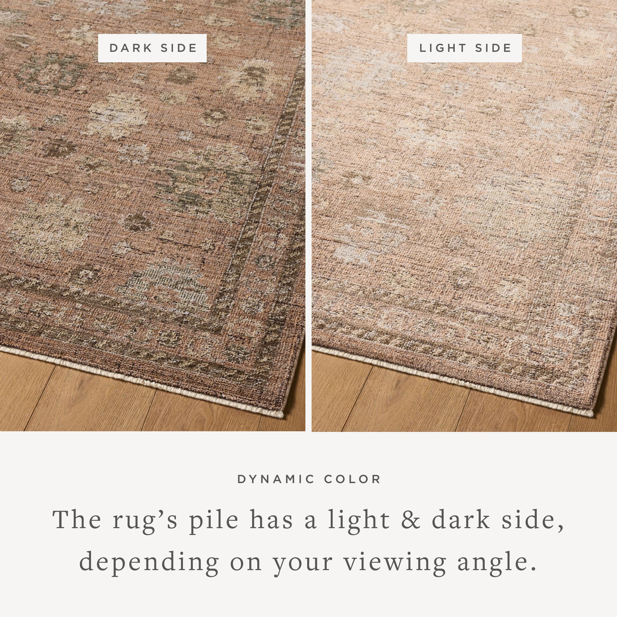 Loloi Priscilla Blush / Multi Square Rug RUGS - synthetic Loloi