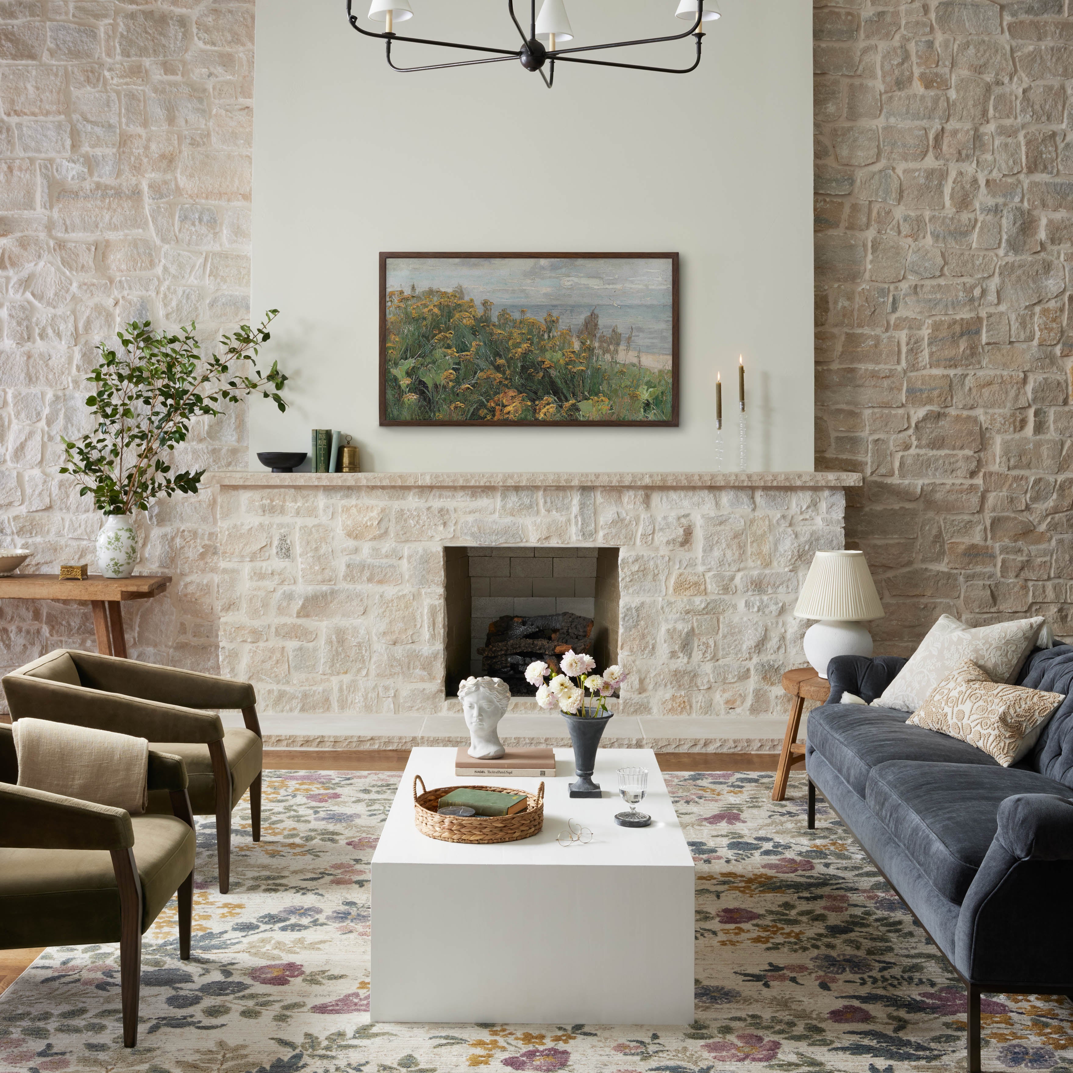 Rifle Paper Co. x Loloi Provence Ivory Rug 1-RUGS - patterned Loloi