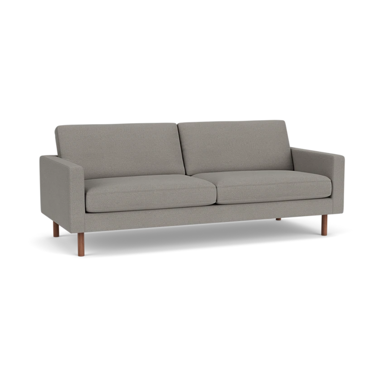 EQ3 Custom Fabric Joan 83" Sofa - Walnut Leg