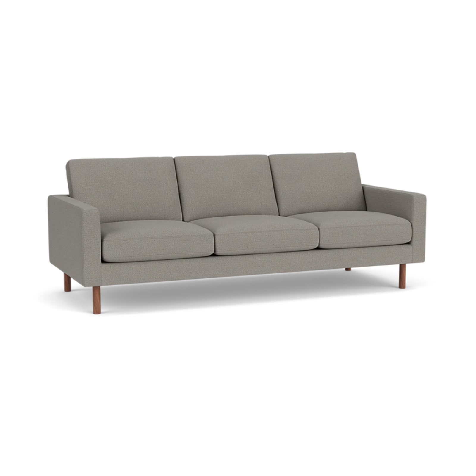 EQ3 Custom Fabric Joan 87" Sofa - Walnut Leg