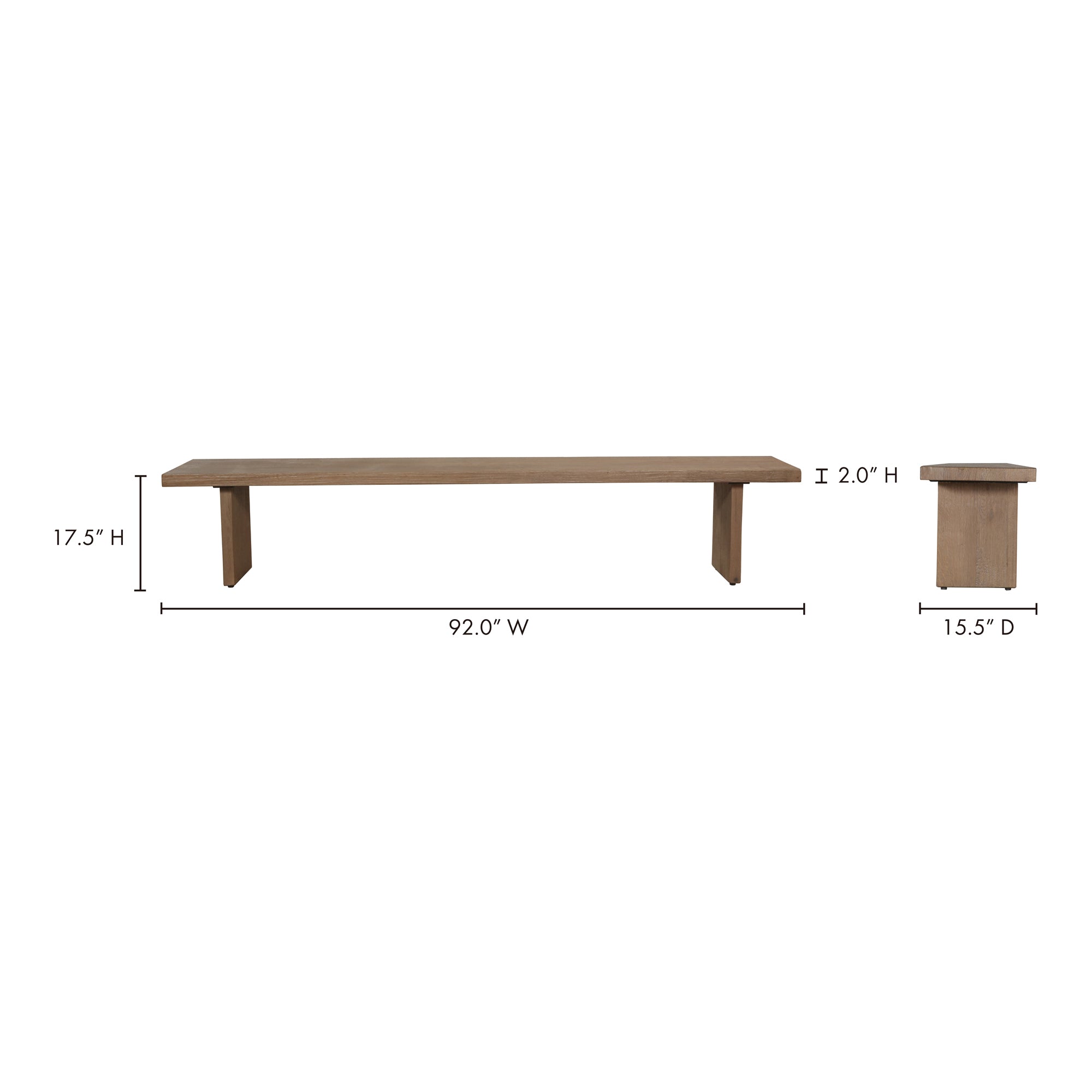 Kian Bench FURNITURE - benche Moe's Furniture