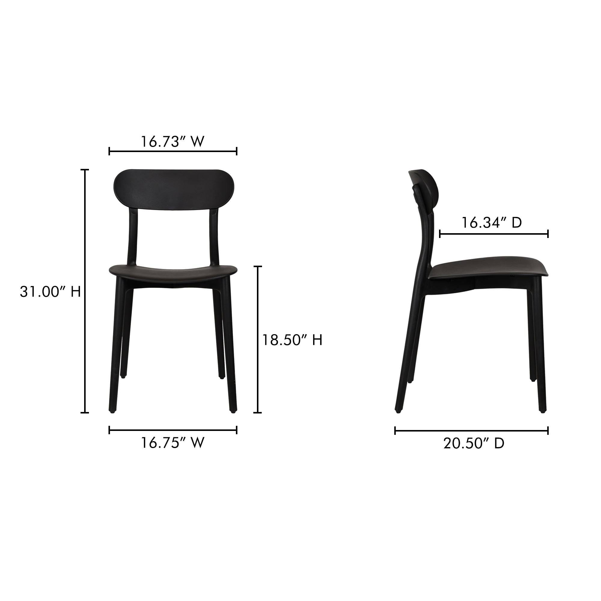 Kent Outdoor Dining Chair - Set of 2 FURNITURE - dining chair Moe's Furniture