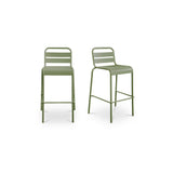 Kade Outdoor Bar Stool FURNITURE - outdoor stool Moe's Furniture Green