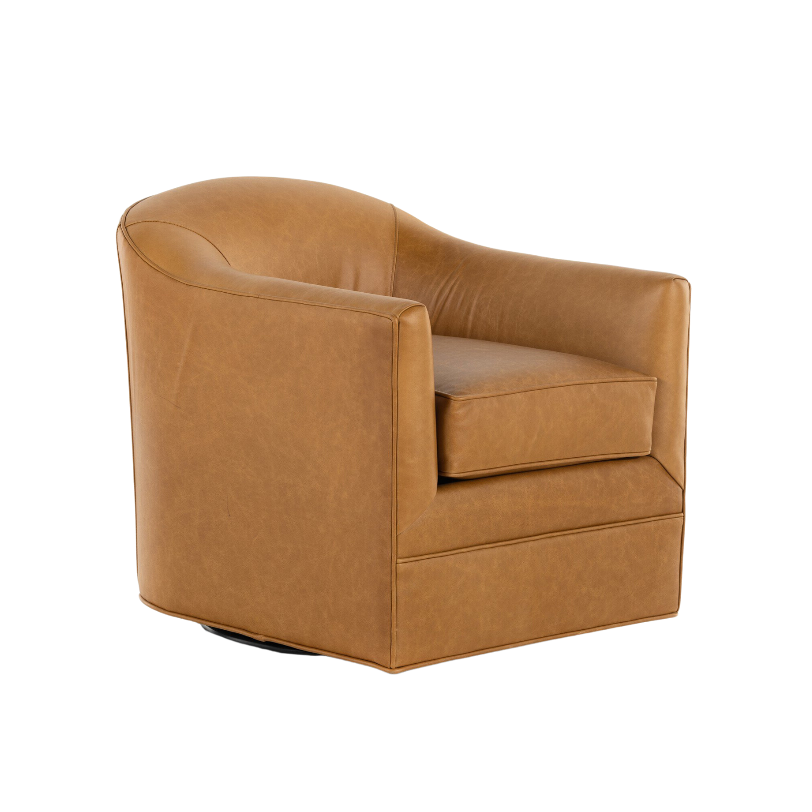 Quinlan Swivel Chair, Osorno Camel