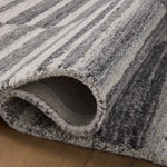 Magnolia Home by Joanna Gaines x Loloi Rae Charcoal / Mist Rug 0-RUGS-wool Loloi