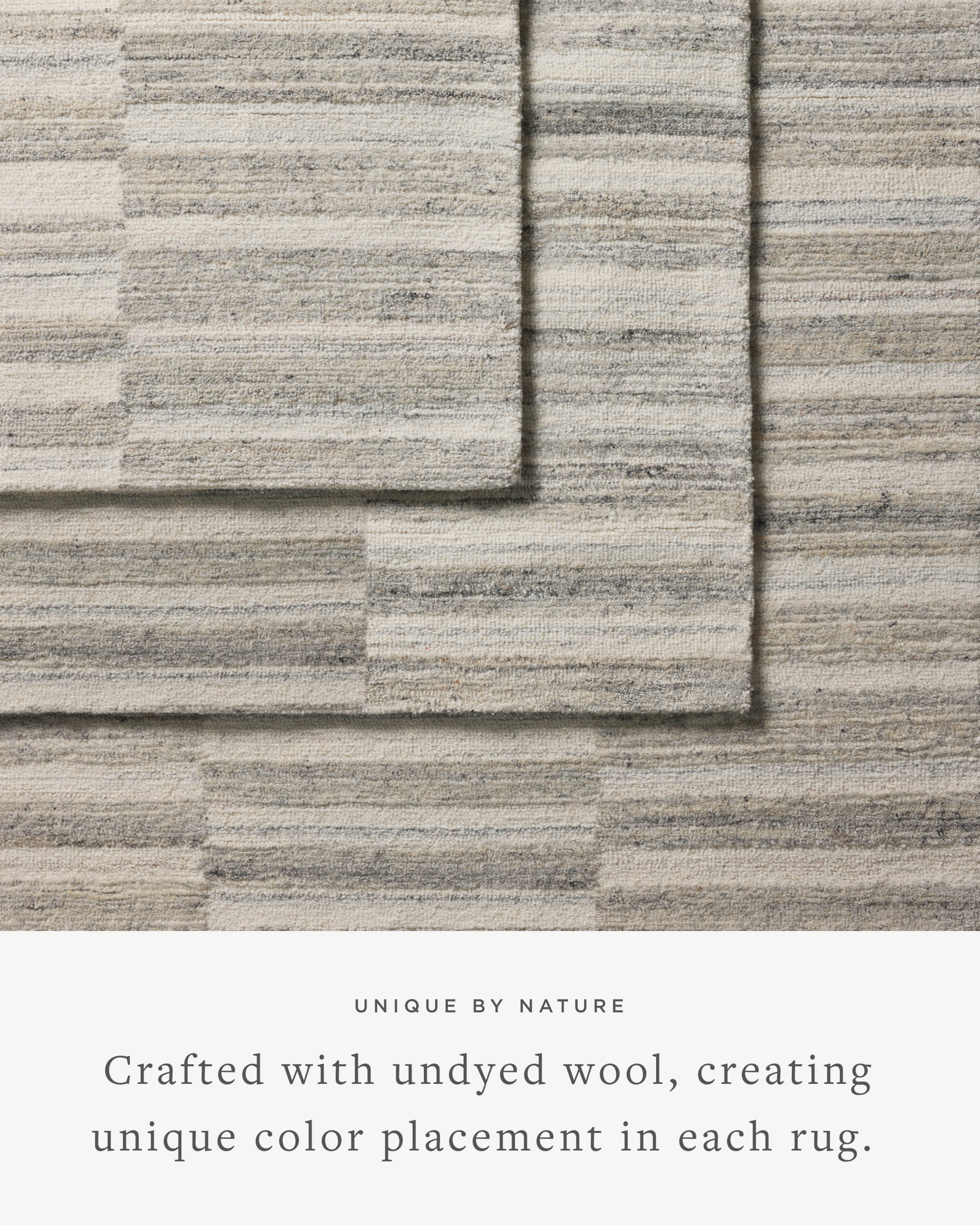 Joanna Gaines x Loloi Rae Stone / Ivory Rug RUGS - wool Loloi