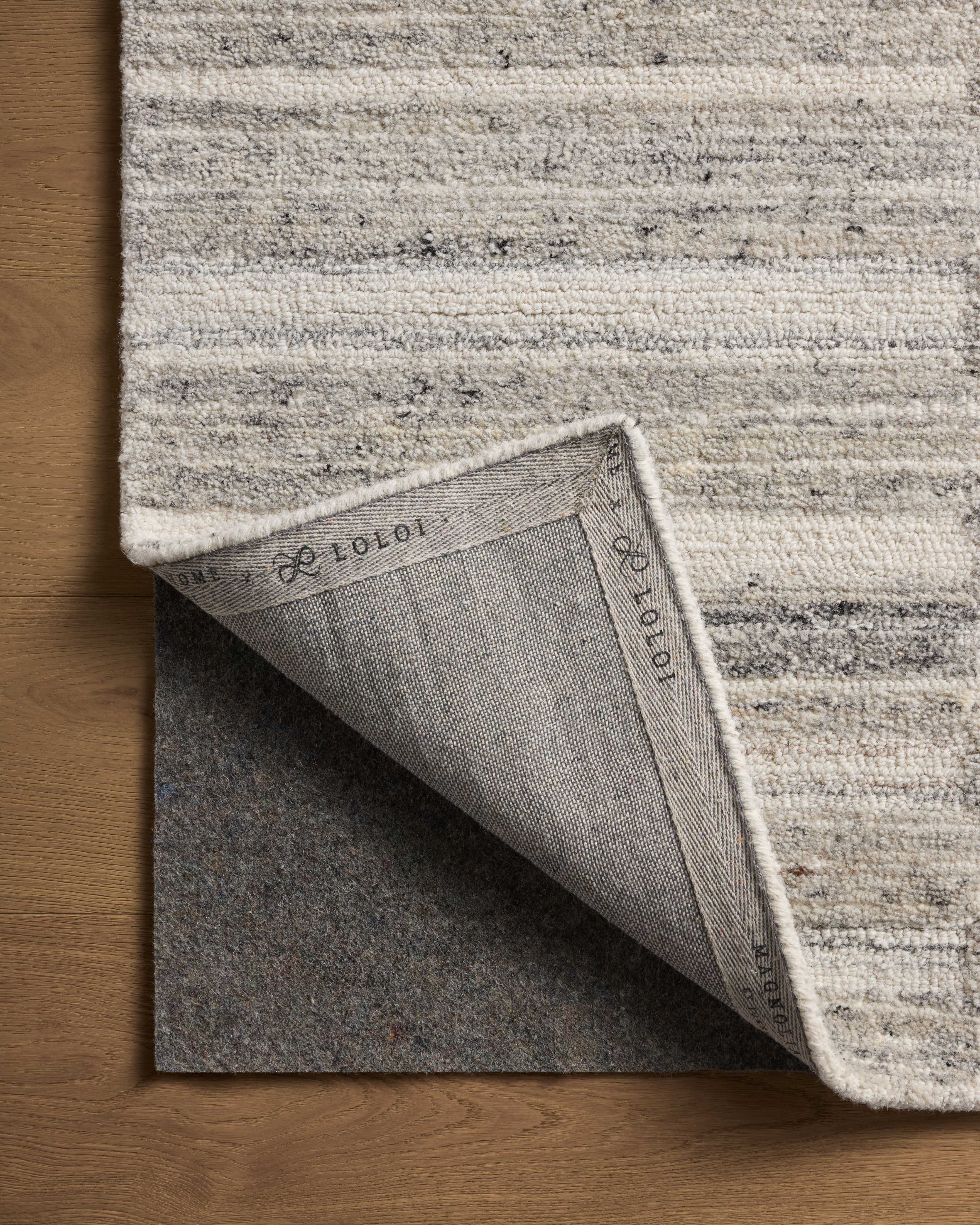 Magnolia Home by Joanna Gaines x Loloi Rae Stone / Ivory Rug 0-RUGS-wool Loloi