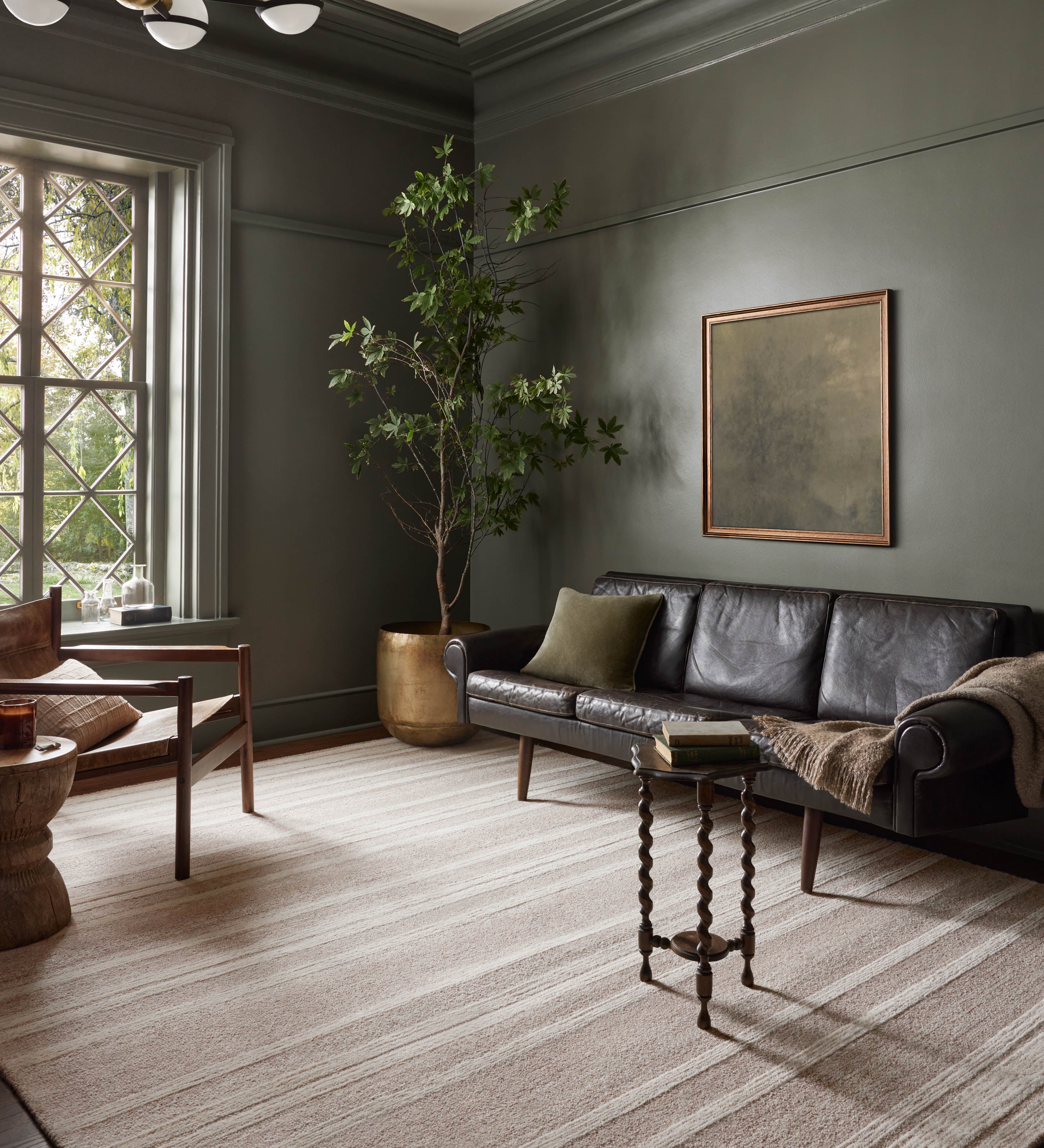 Magnolia Home by Joanna Gaines x Loloi Rae Clay / Ivory Rug 0-RUGS-wool Loloi