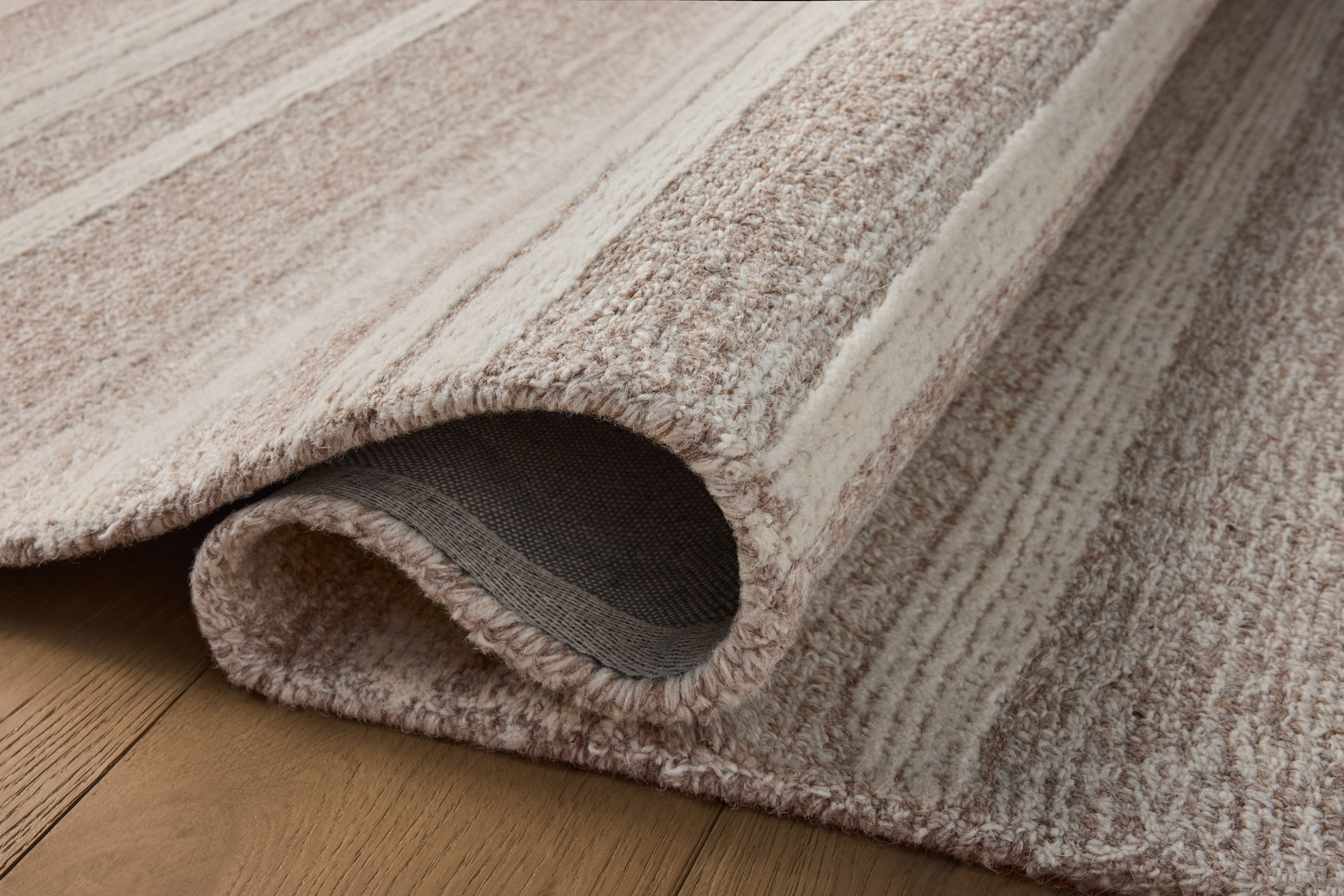Magnolia Home by Joanna Gaines x Loloi Rae Clay / Ivory Rug 0-RUGS-wool Loloi