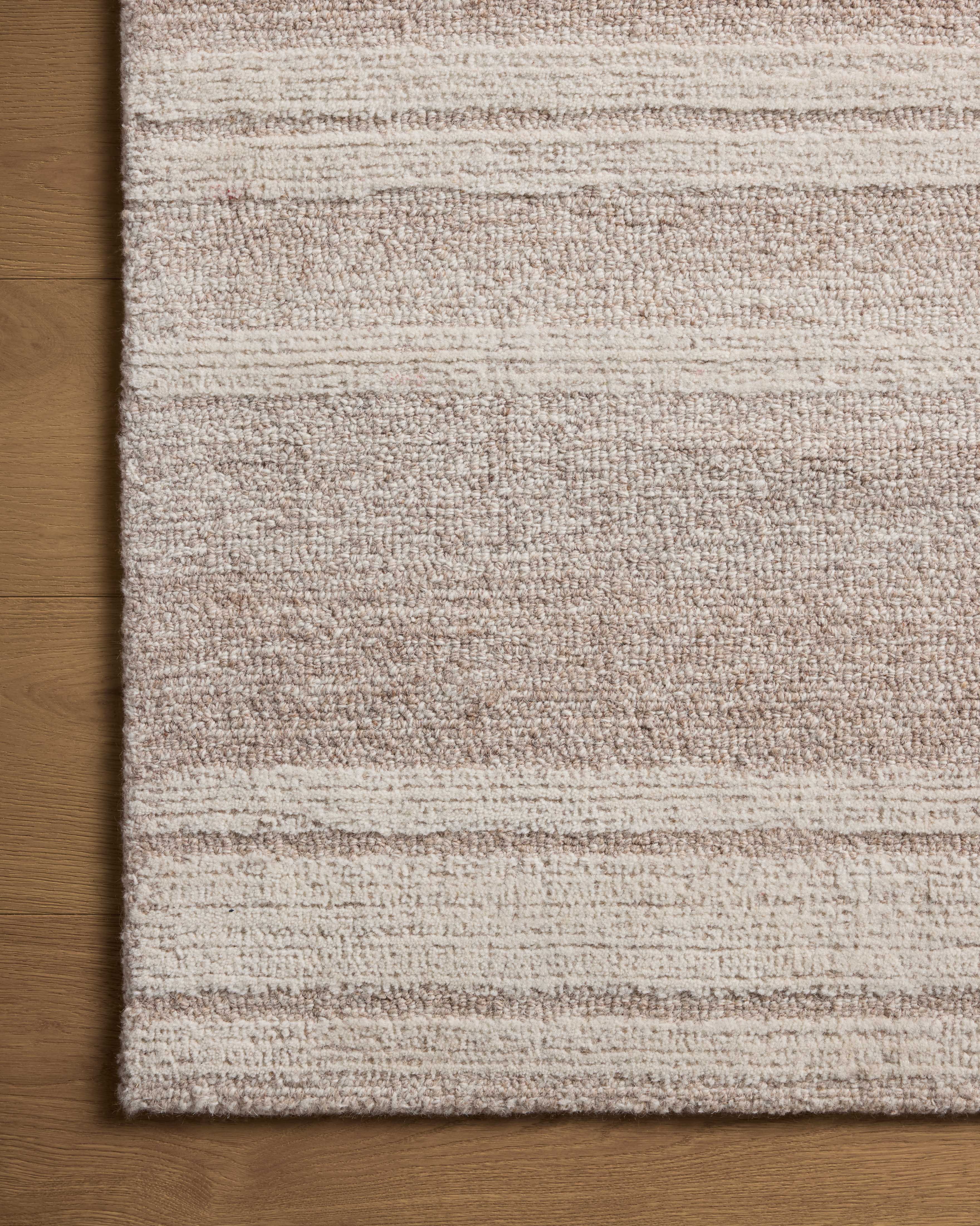 Magnolia Home by Joanna Gaines x Loloi Rae Clay / Ivory Rug 0-RUGS-wool Loloi