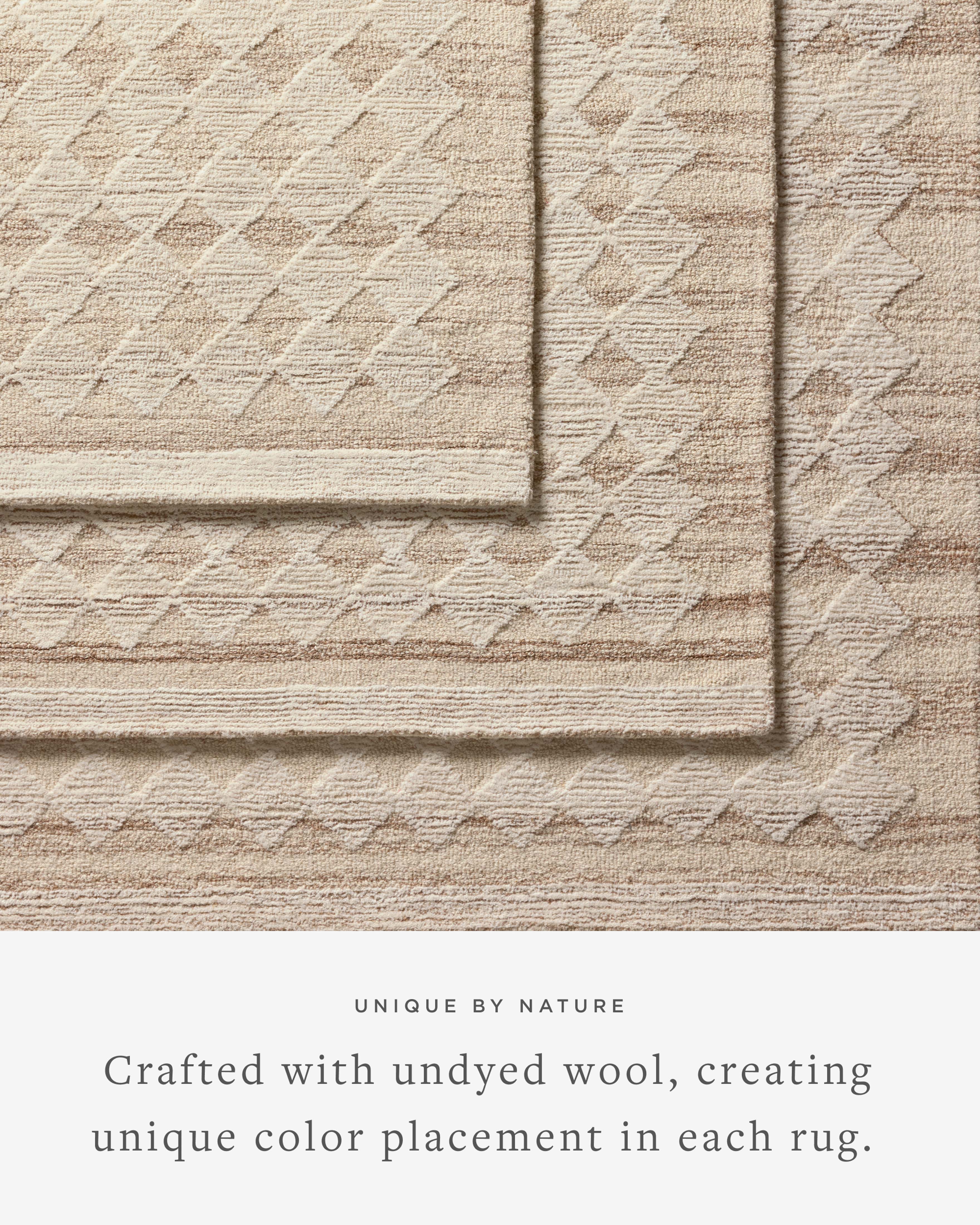 Joanna Gaines x Loloi Rae Natural / Ivory Rug RUGS - wool Loloi