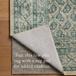 Chris Loves Julia x Loloi Ramona Bone / Teal Rug - Rug & Weave