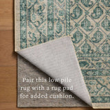Chris Loves Julia x Loloi Ramona Bone / Teal Rug - Rug & Weave
