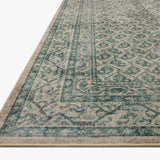 Chris Loves Julia x Loloi Ramona Bone / Teal Rug - Rug & Weave