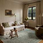 Chris Loves Julia x Loloi Ramona Bone / Teal Rug - Rug & Weave