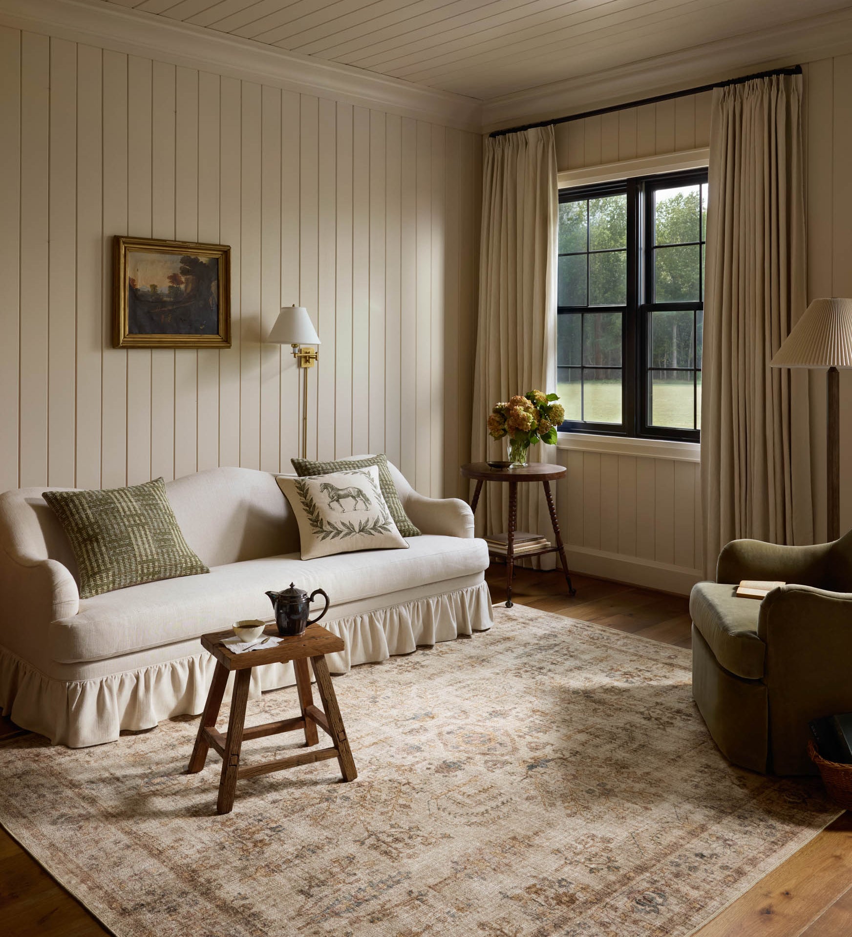 Chris Loves Julia x Loloi Ramona Ivory / Multi Rug - Rug & Weave