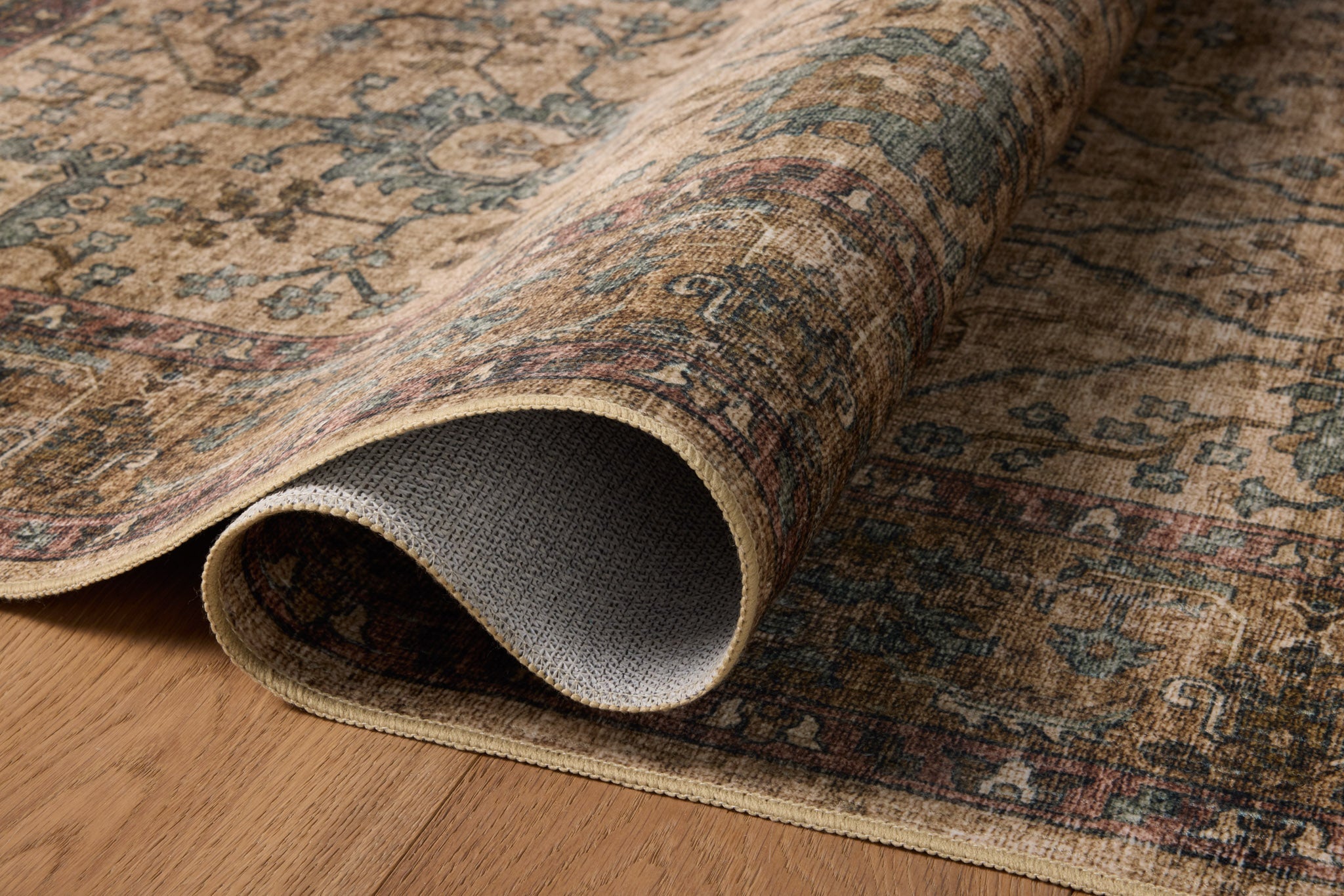 Chris Loves Julia x Loloi Ramona Khaki / Multi Rug - Rug & Weave