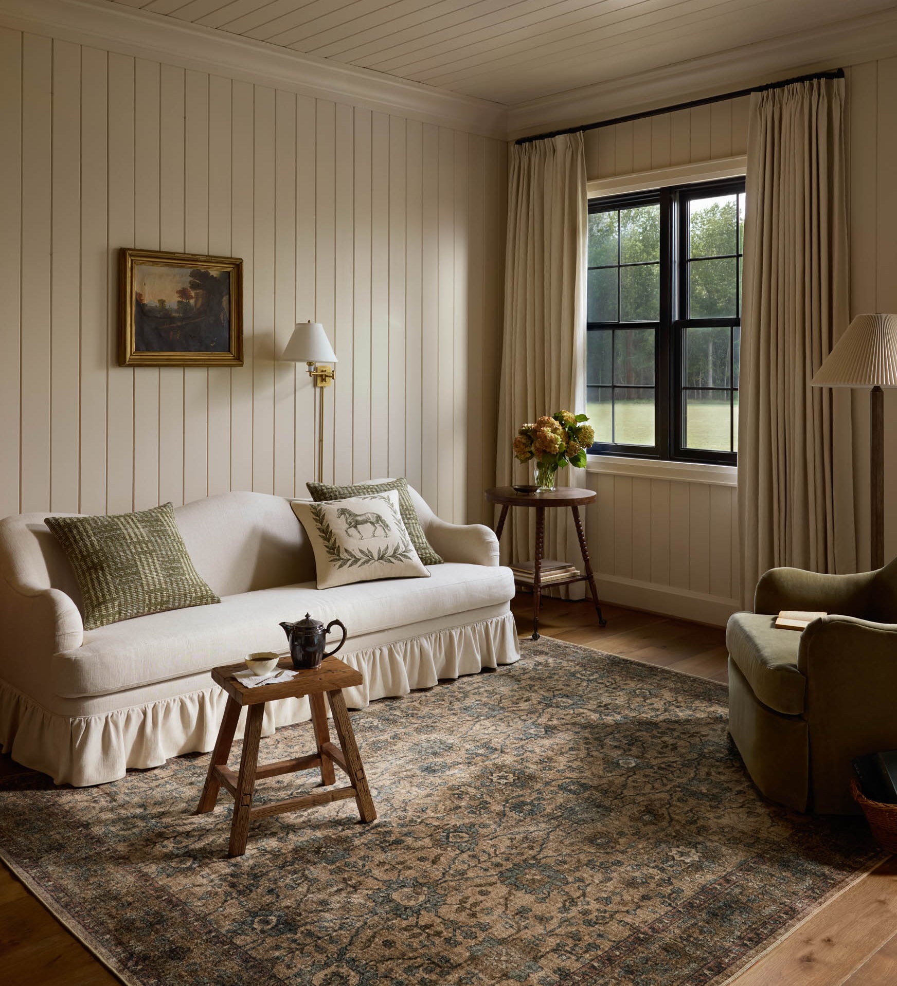 Chris Loves Julia x Loloi Ramona Khaki / Multi Rug - Rug & Weave